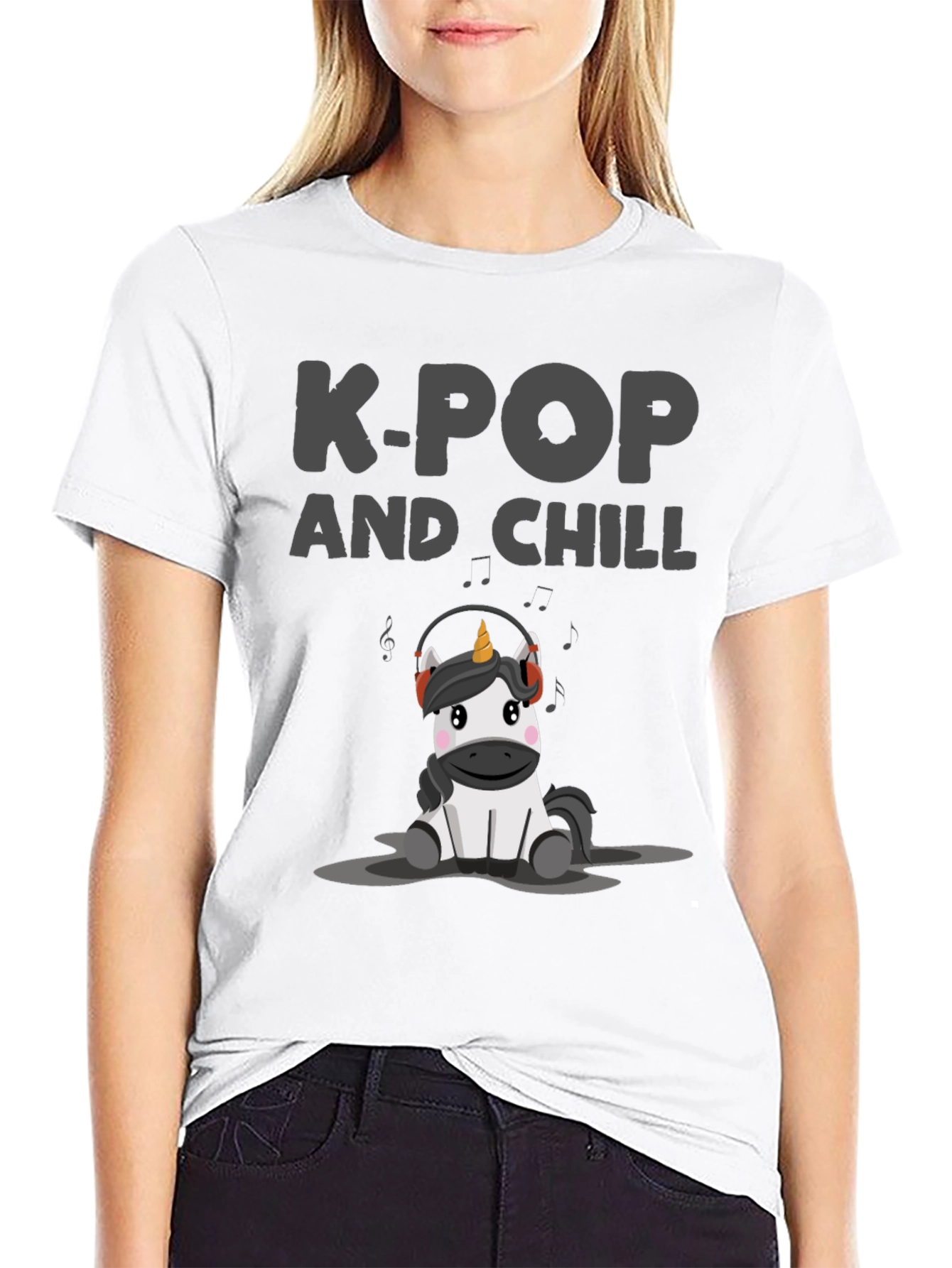 K-Pop and Chill Unicorn T-Shirt