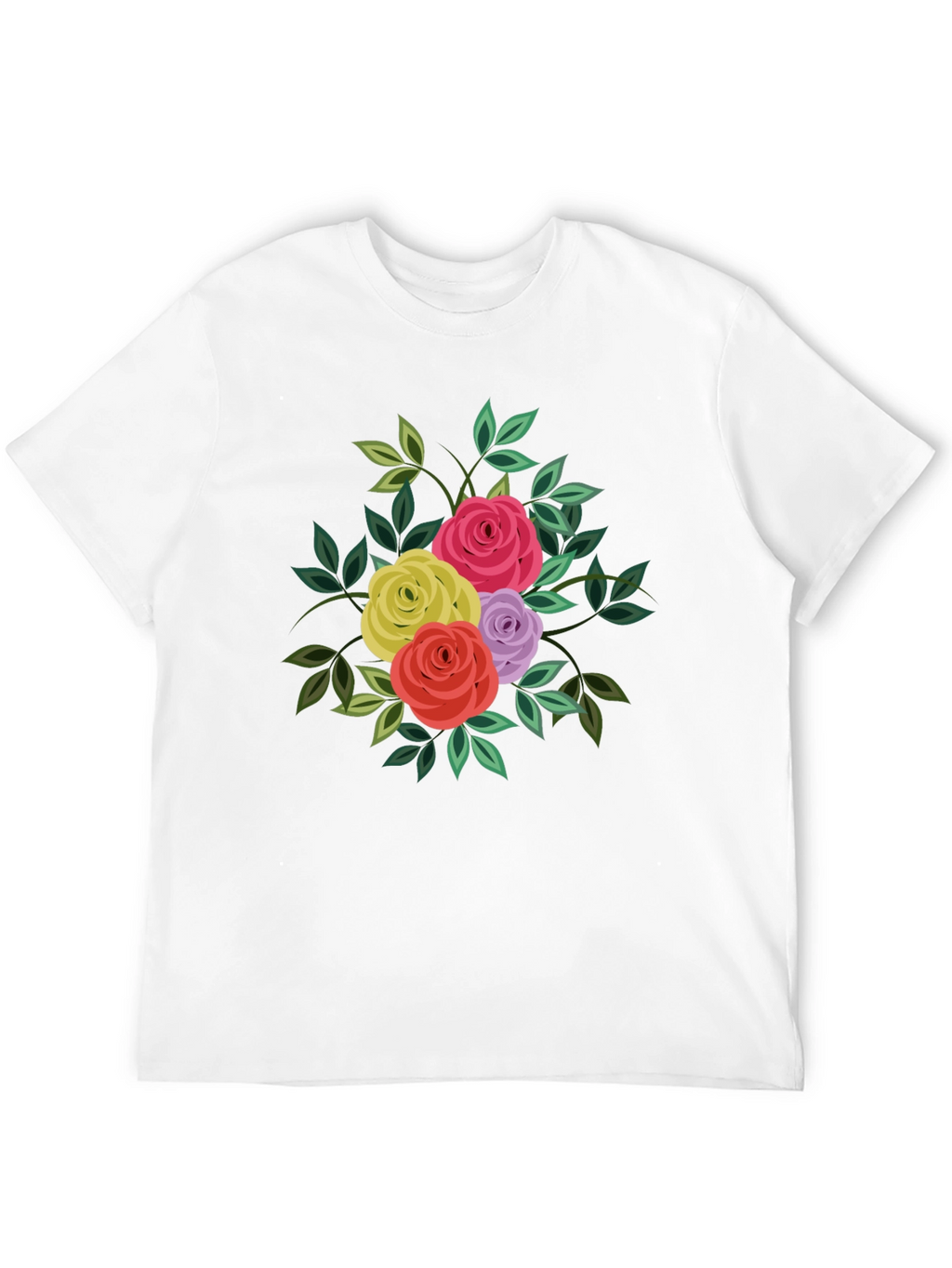 Floral Bouquet T-Shirt - Stylish Graphic Tee