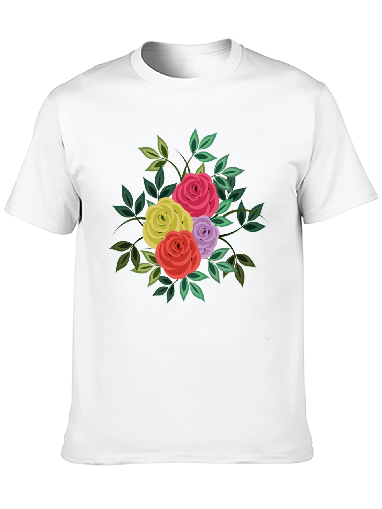 Floral Bouquet T-Shirt - Stylish Graphic Tee