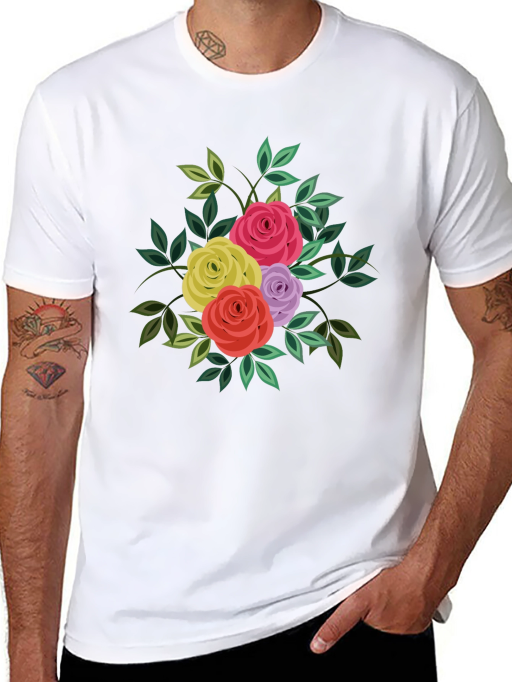 Floral Bouquet T-Shirt - Stylish Graphic Tee