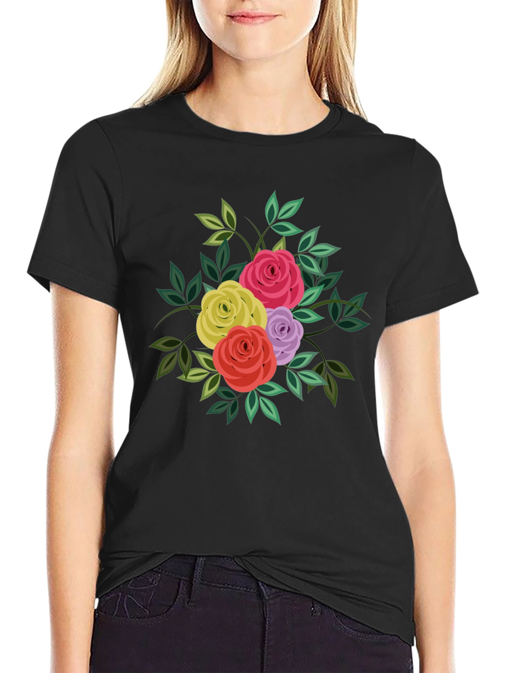 Floral Bouquet T-Shirt - Stylish Graphic Tee