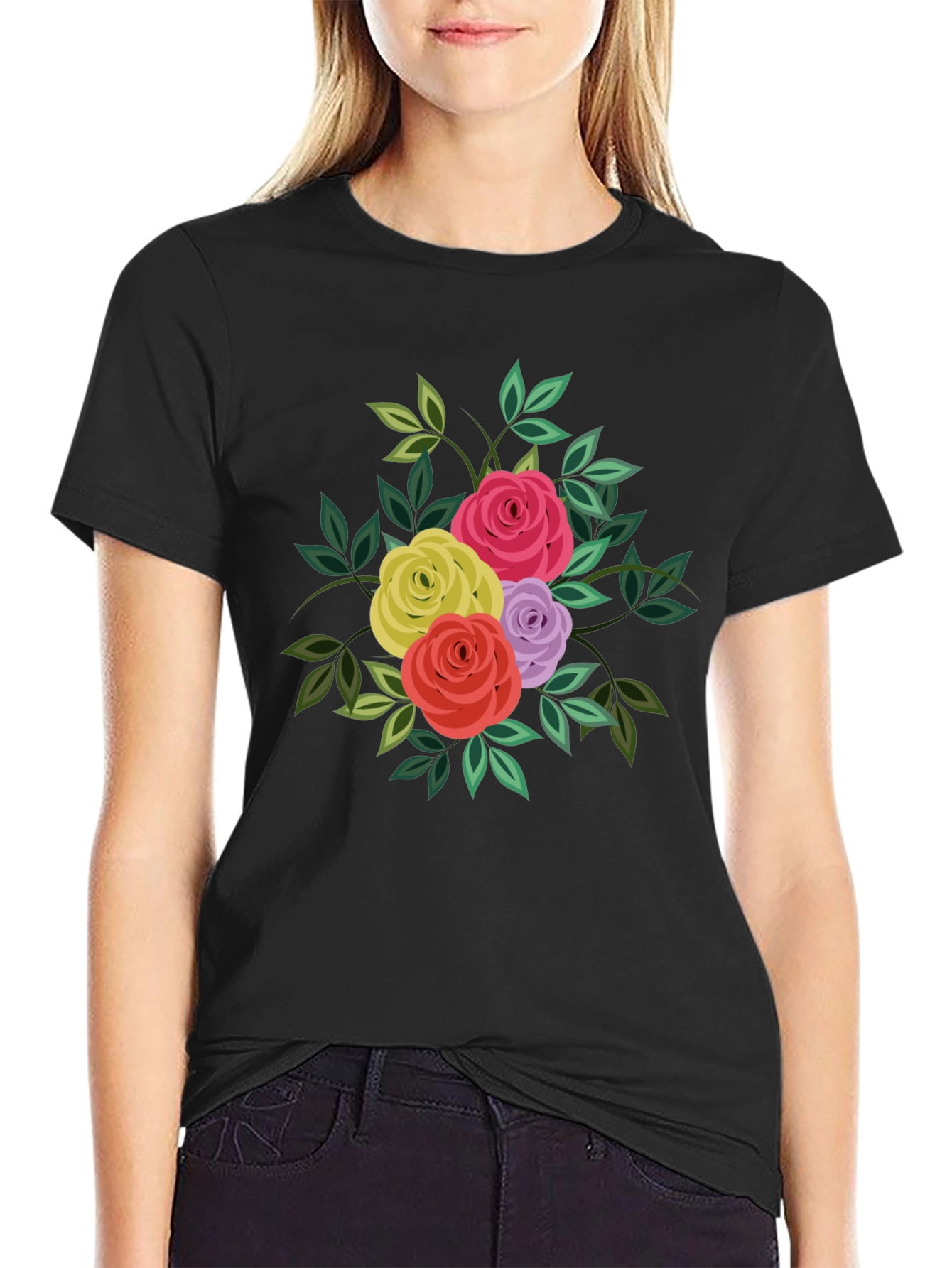 Floral Bouquet T-Shirt - Stylish Graphic Tee