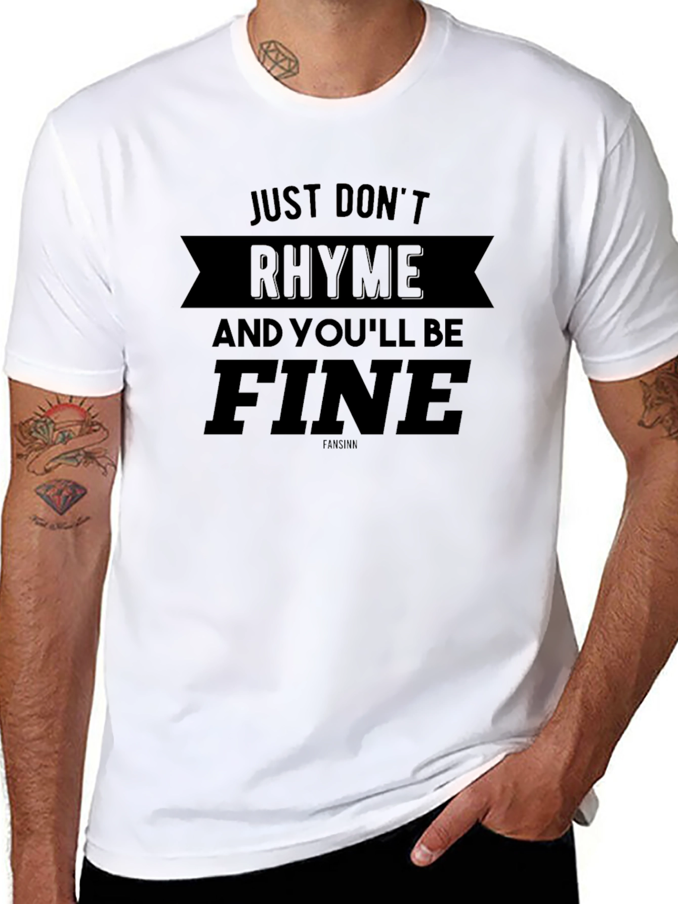 Just Dont Rhyme T-Shirt - Funny Slogan Tee