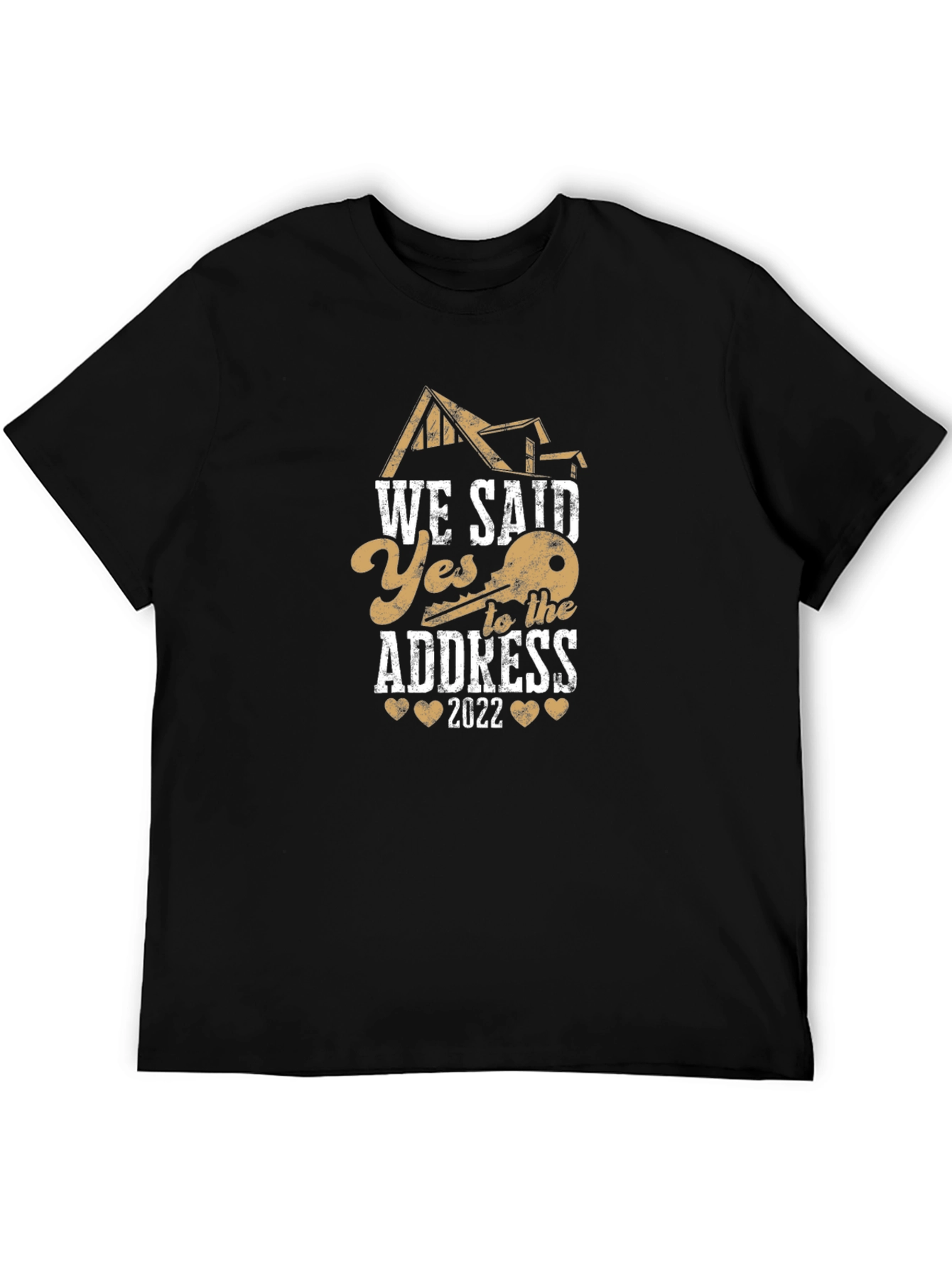 We Said Yes To The Address Black T-Shirt