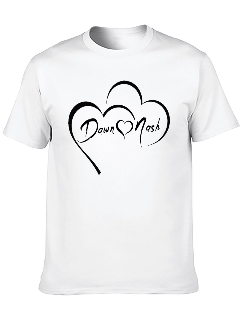 Dawn Nash Heart Graphic Black Tee
