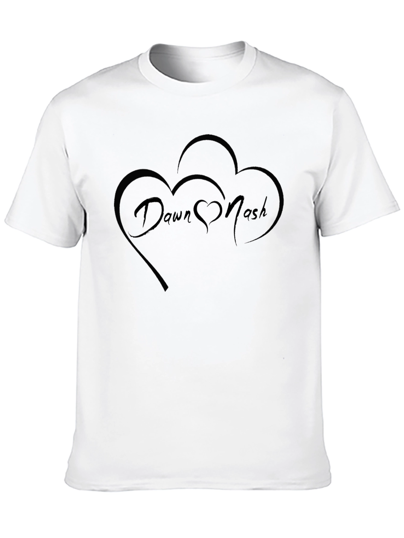 Dawn Nash Heart Graphic Black Tee