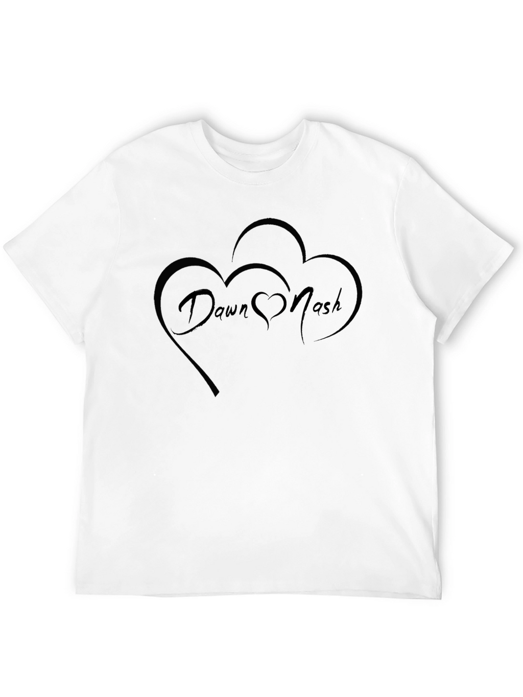 Dawn Nash Heart Graphic Black Tee