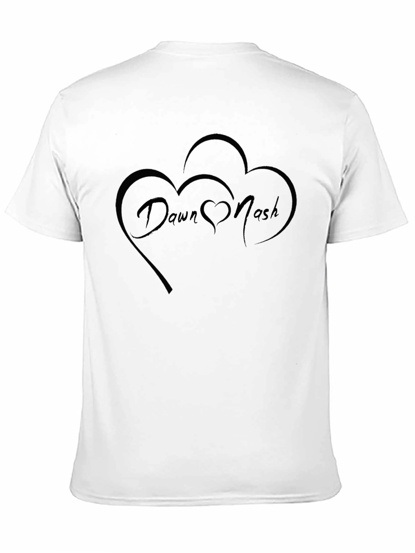 Dawn Nash Heart Graphic Black Tee