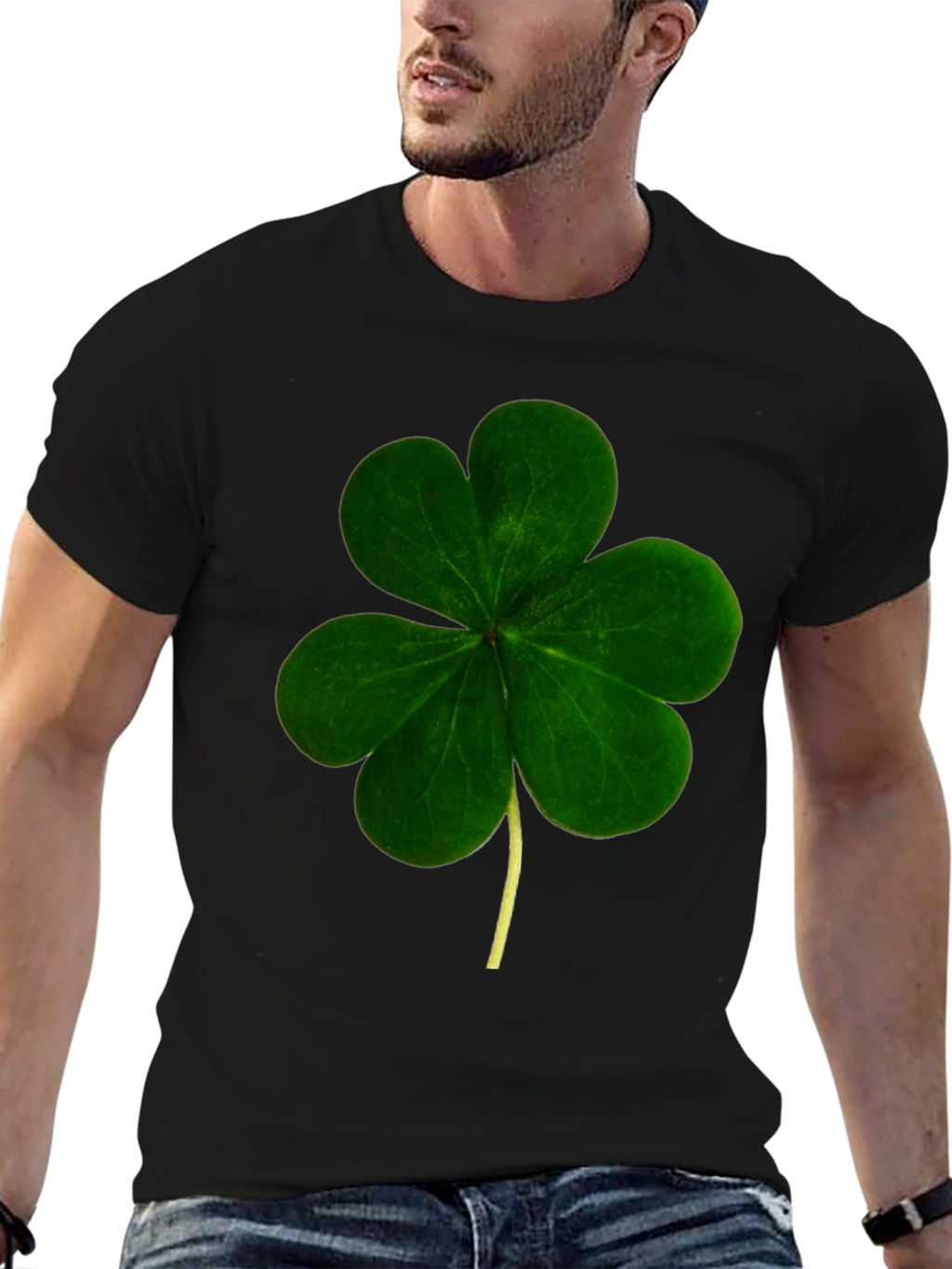 Shamrock Graphic Tee - St. Patricks Day Black T-Shirt