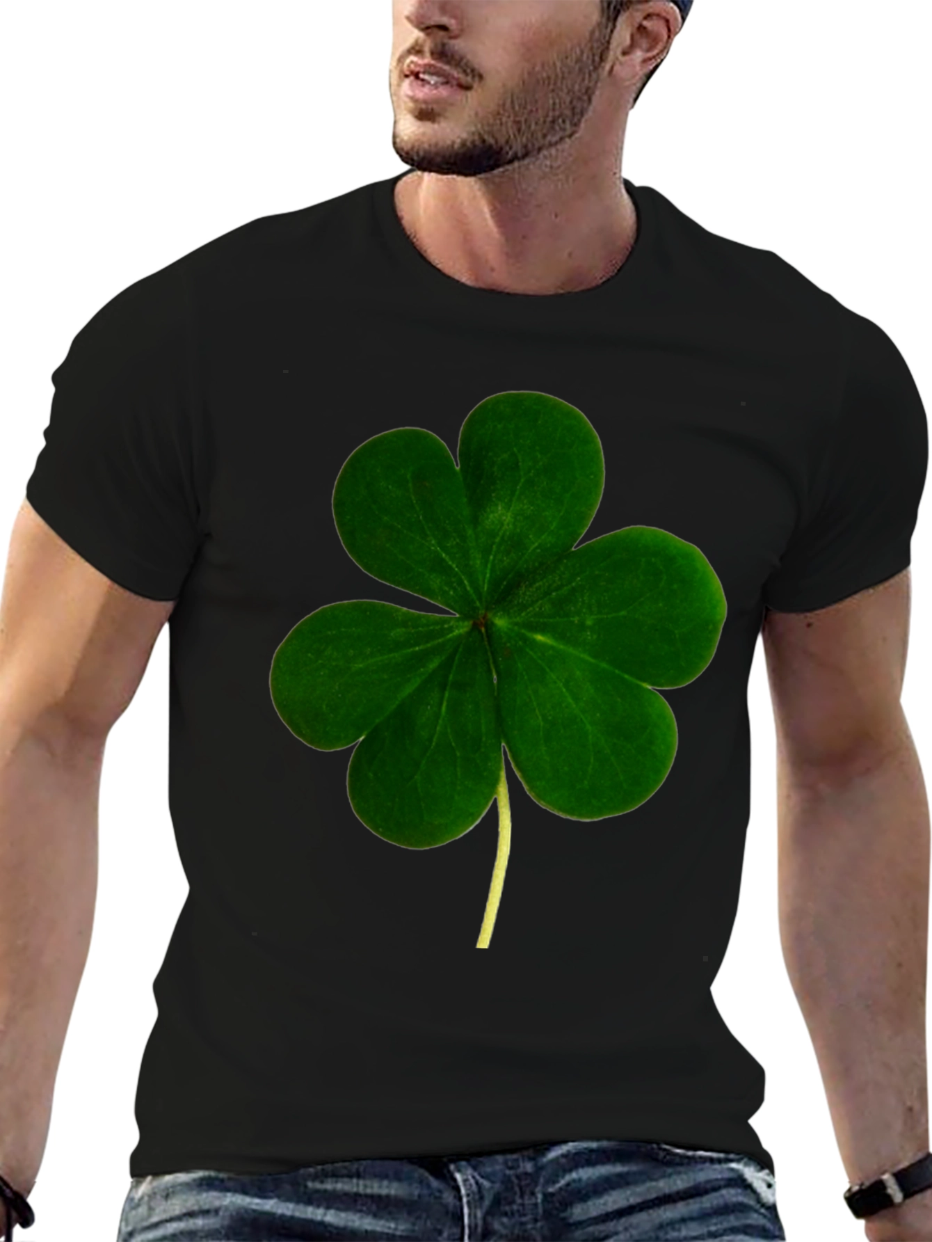 Shamrock Graphic Tee - St. Patricks Day Black T-Shirt