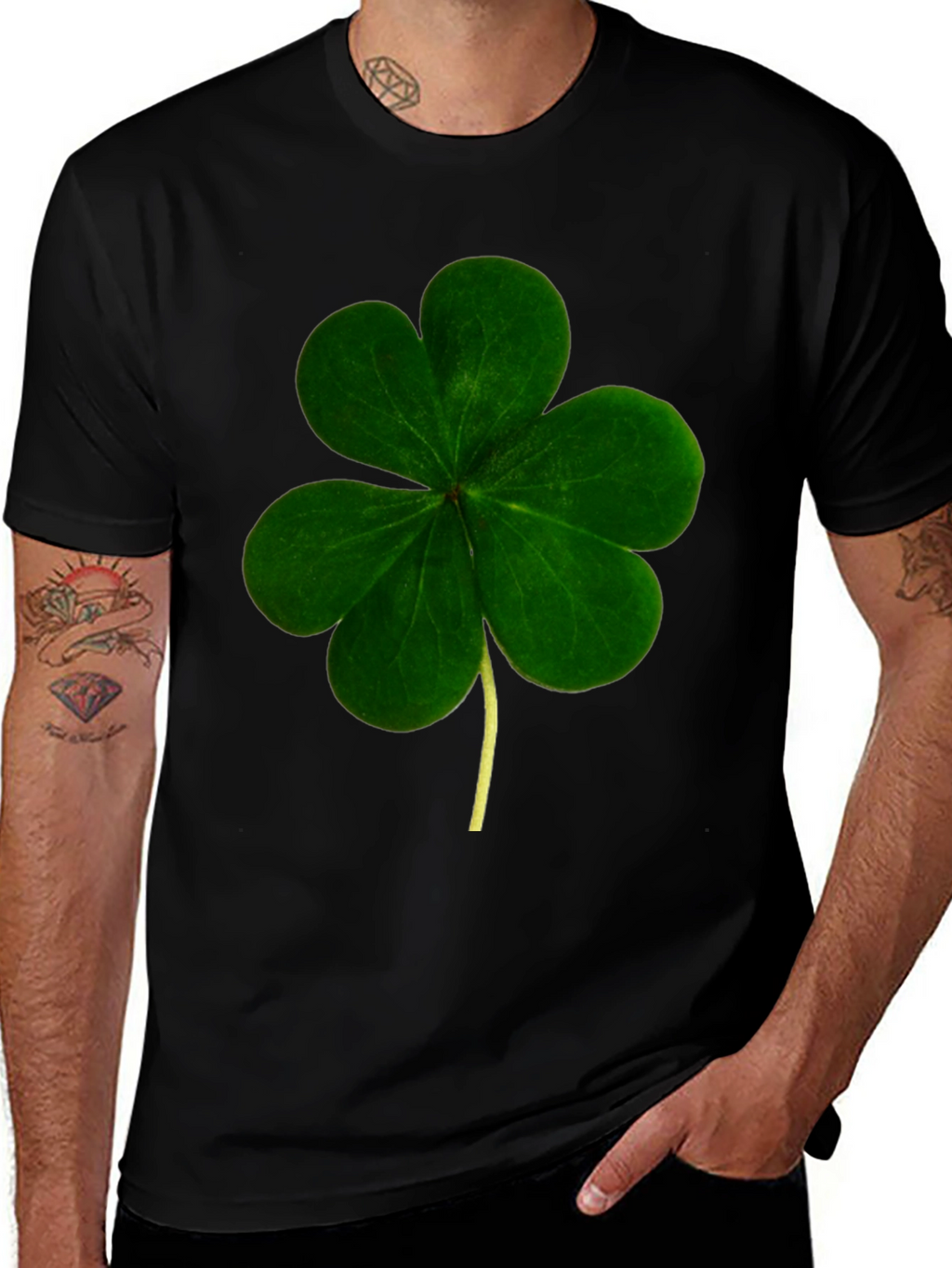 Shamrock Graphic Tee - St. Patricks Day Black T-Shirt