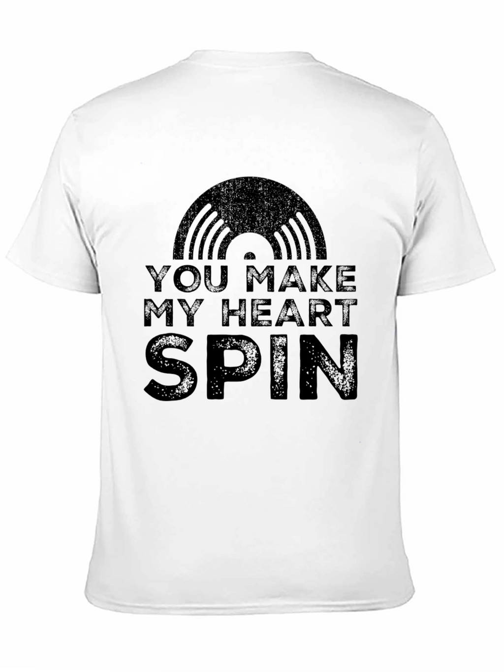 You Make My Heart Spin Black T-Shirt