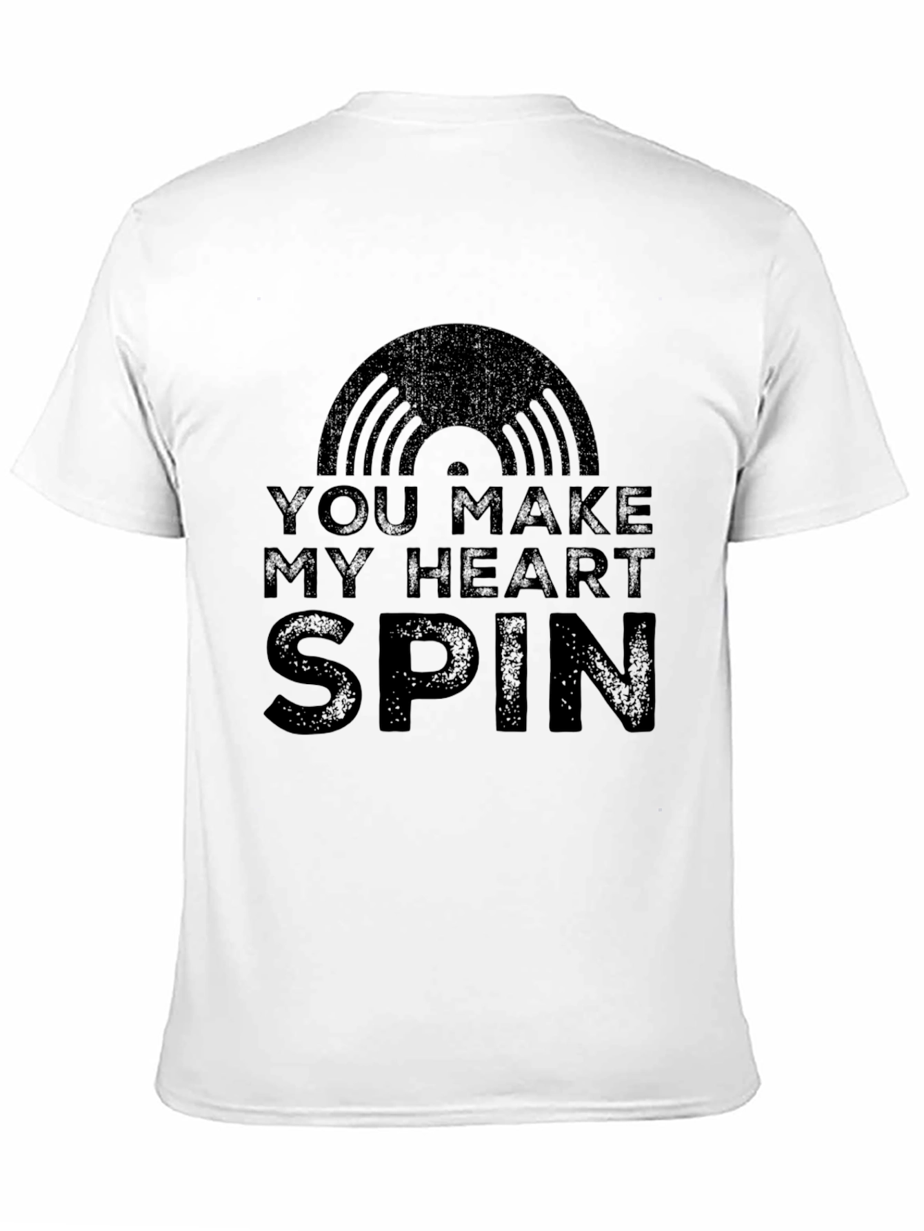 You Make My Heart Spin Black T-Shirt