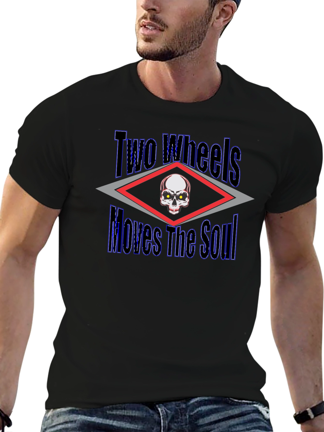 Two Wheels Moves The Soul Graphic T-Shirt