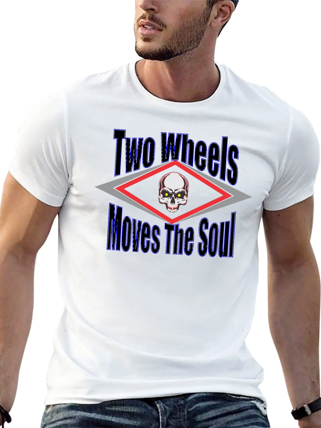 Two Wheels Moves The Soul Graphic T-Shirt