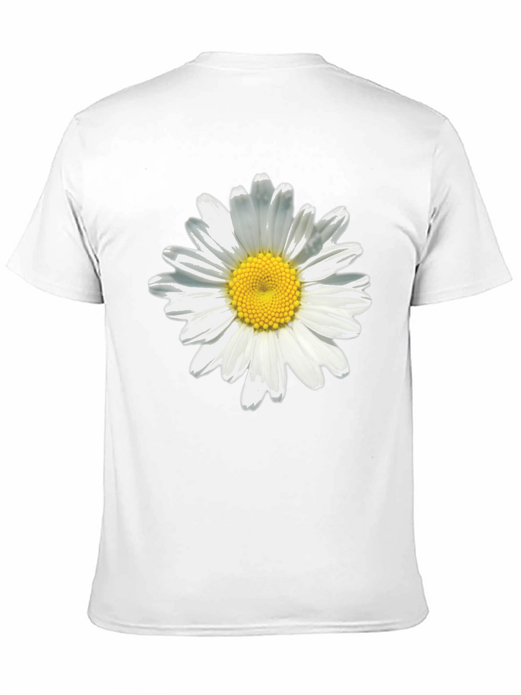Daisy Flower Black T-Shirt