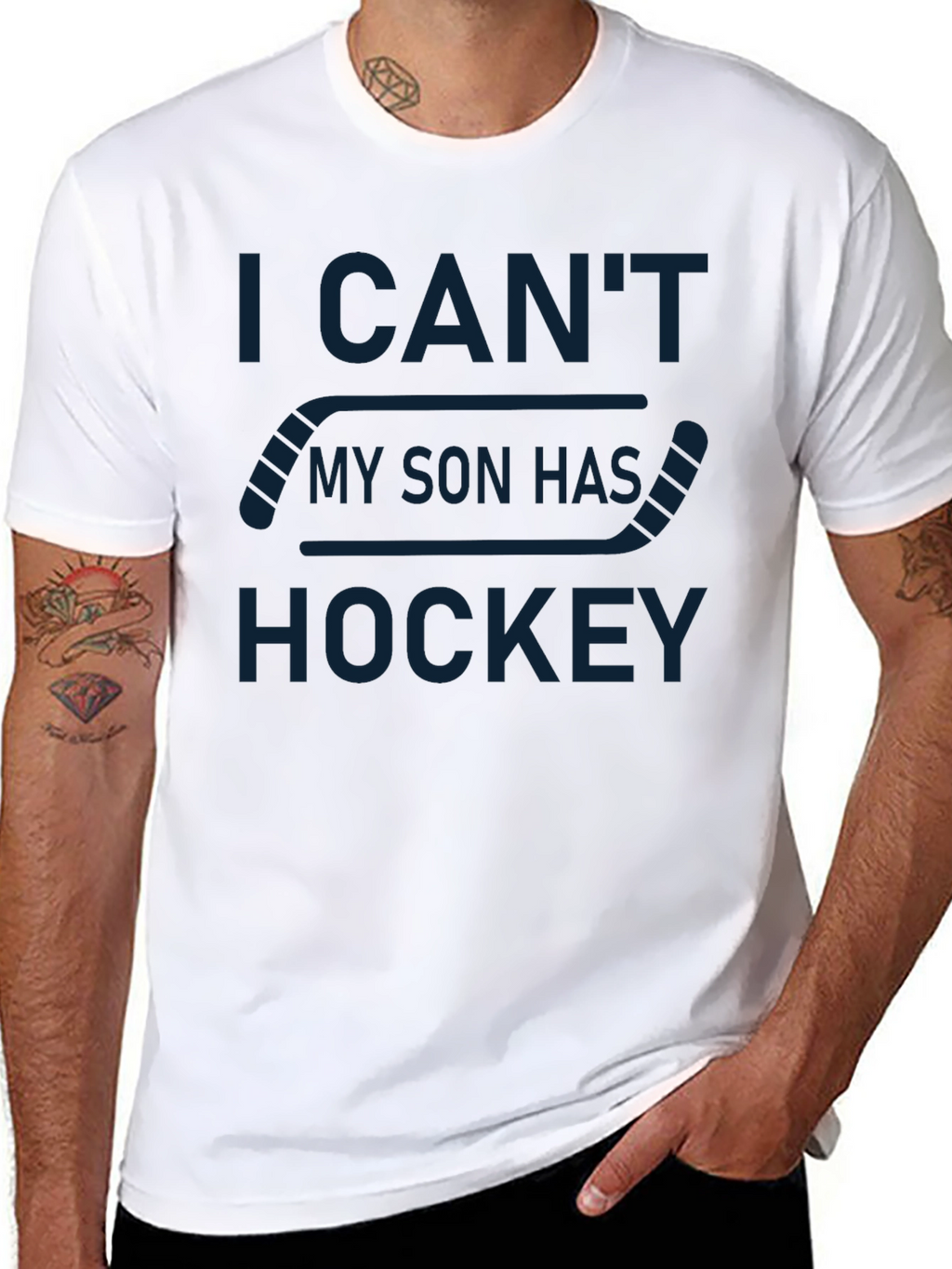 I Cant My Son Has Hockey T-Shirt