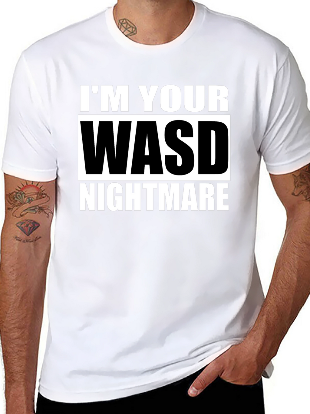 WASD Nightmare Graphic T-Shirt - Gamer Tee