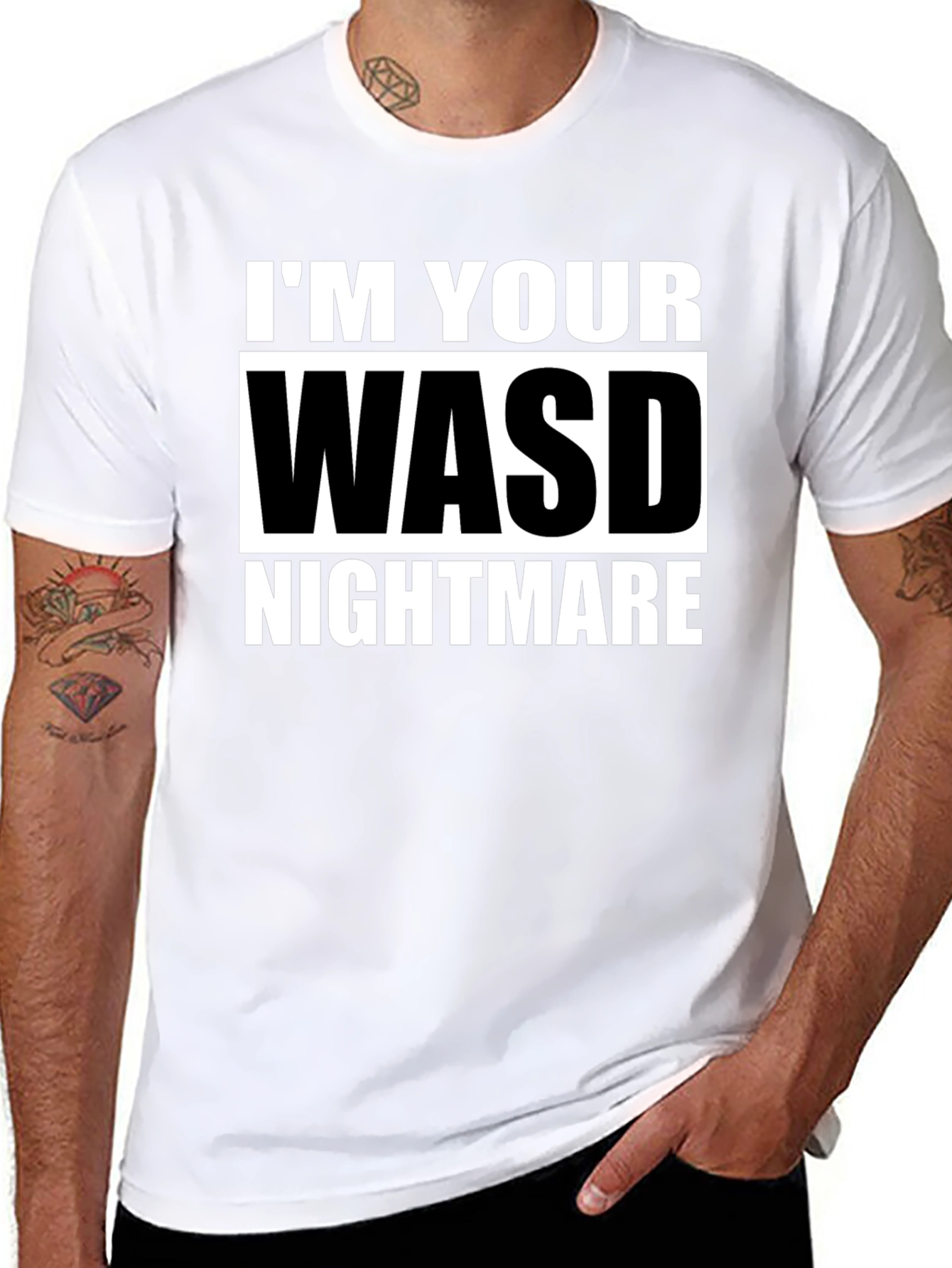 WASD Nightmare Graphic T-Shirt - Gamer Tee