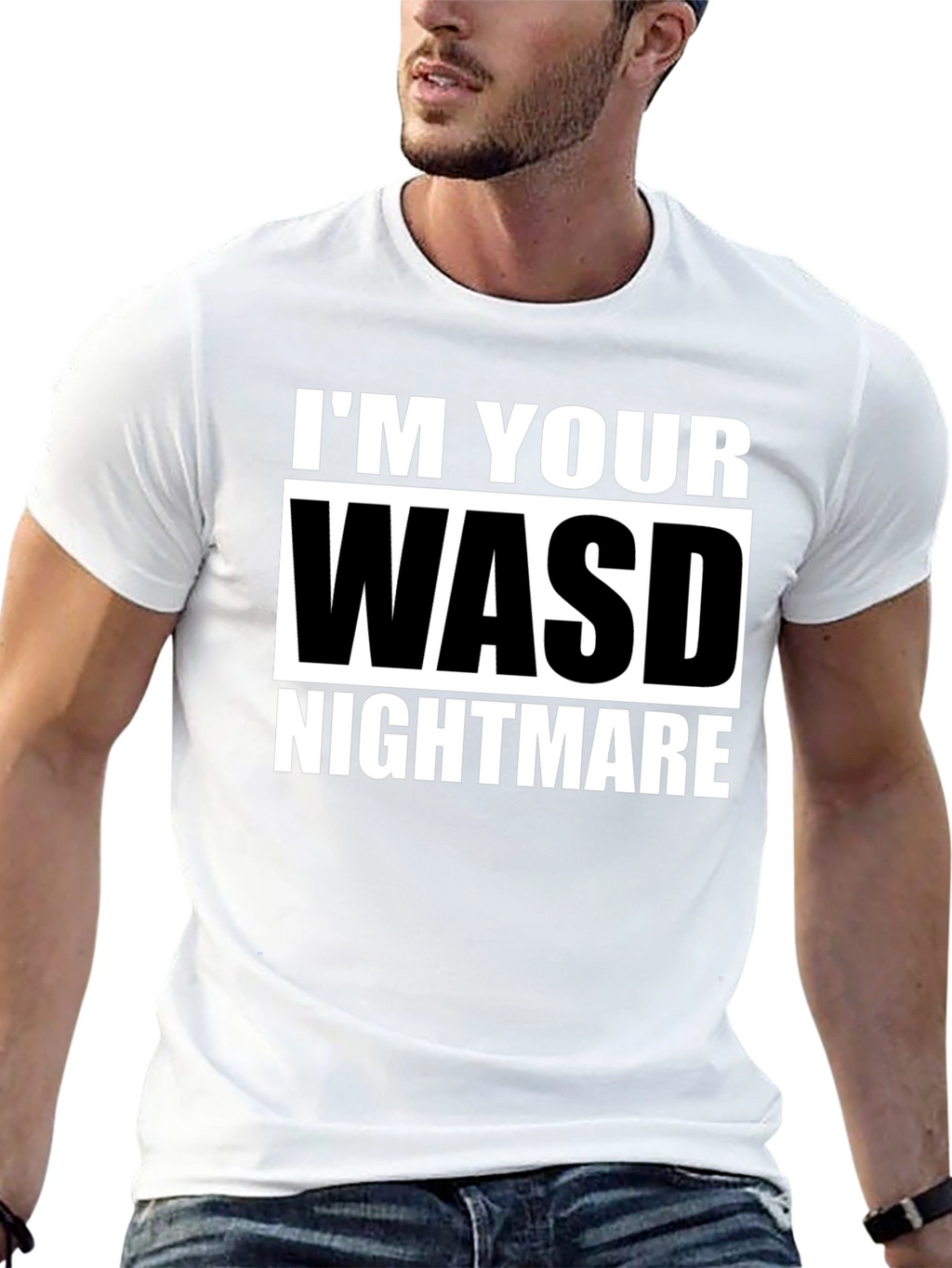 WASD Nightmare Graphic T-Shirt - Gamer Tee