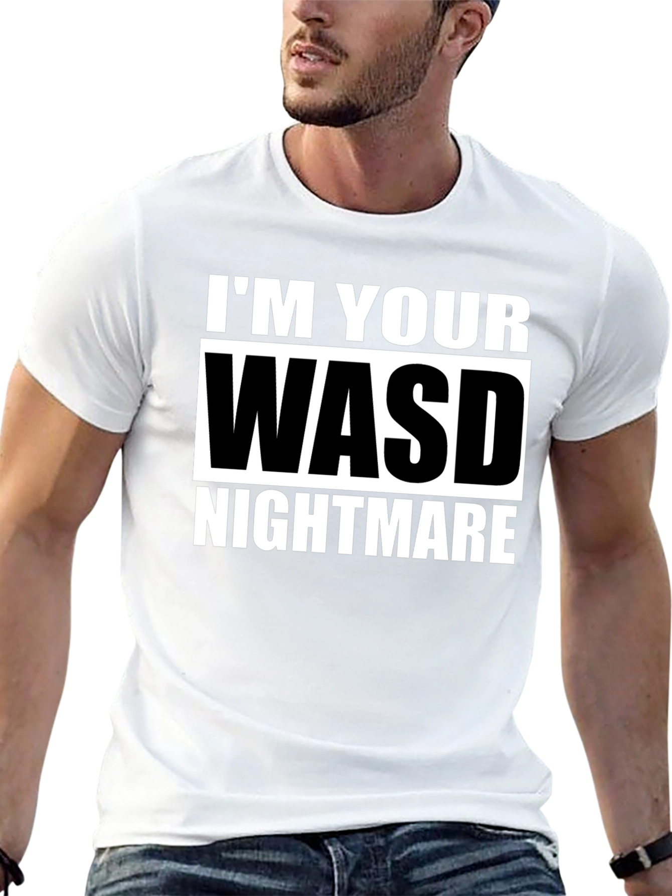 WASD Nightmare Graphic T-Shirt - Gamer Tee