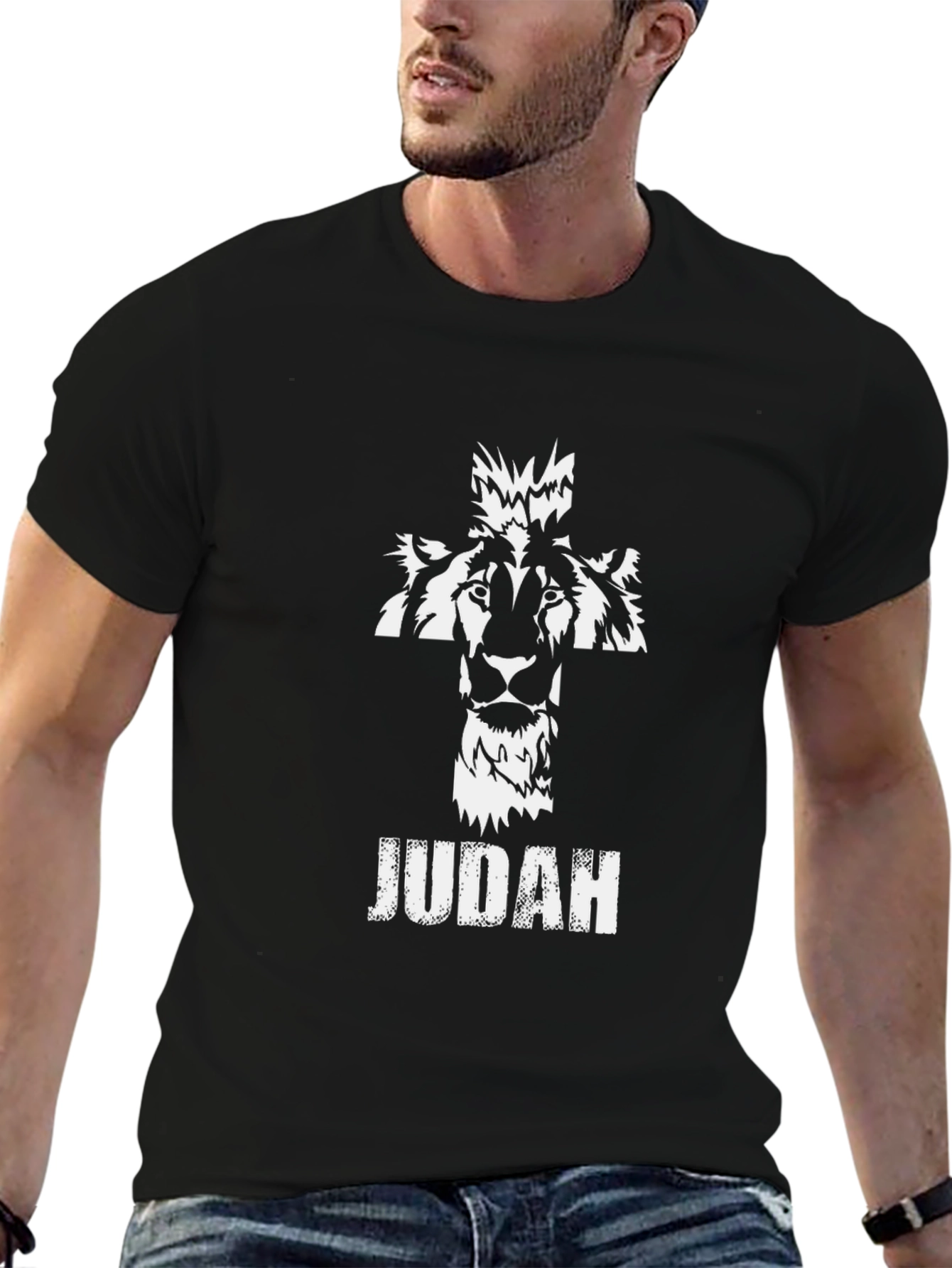 Lion of Judah Graphic T-Shirt - Black