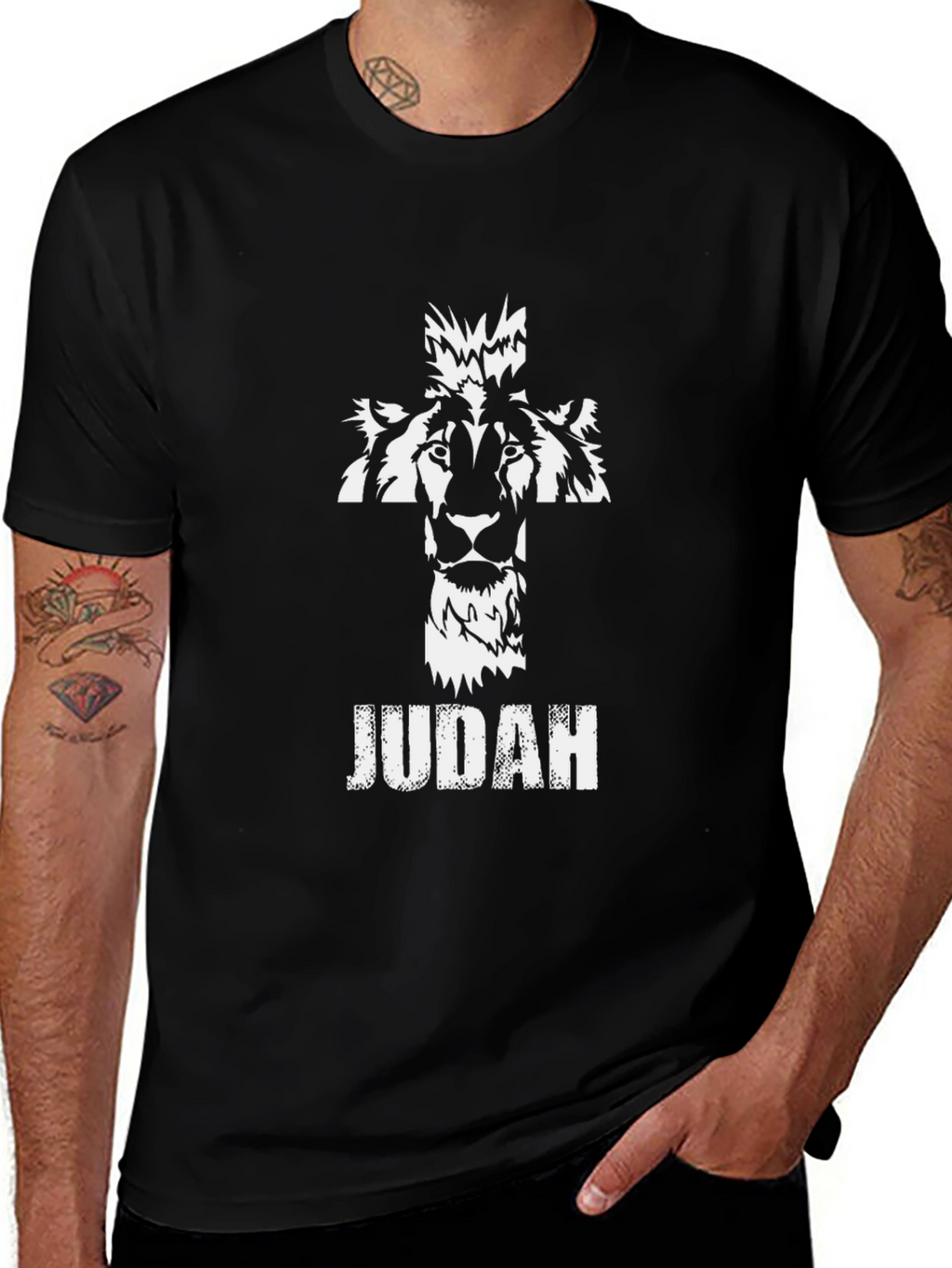 Lion of Judah Graphic T-Shirt - Black
