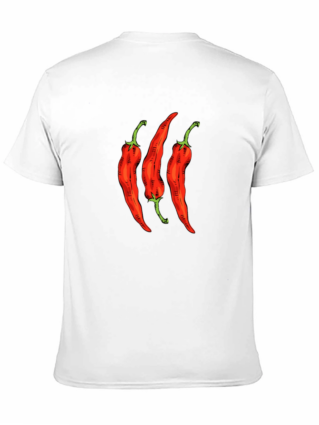 Spicy Chili Pepper Graphic Tee - Black