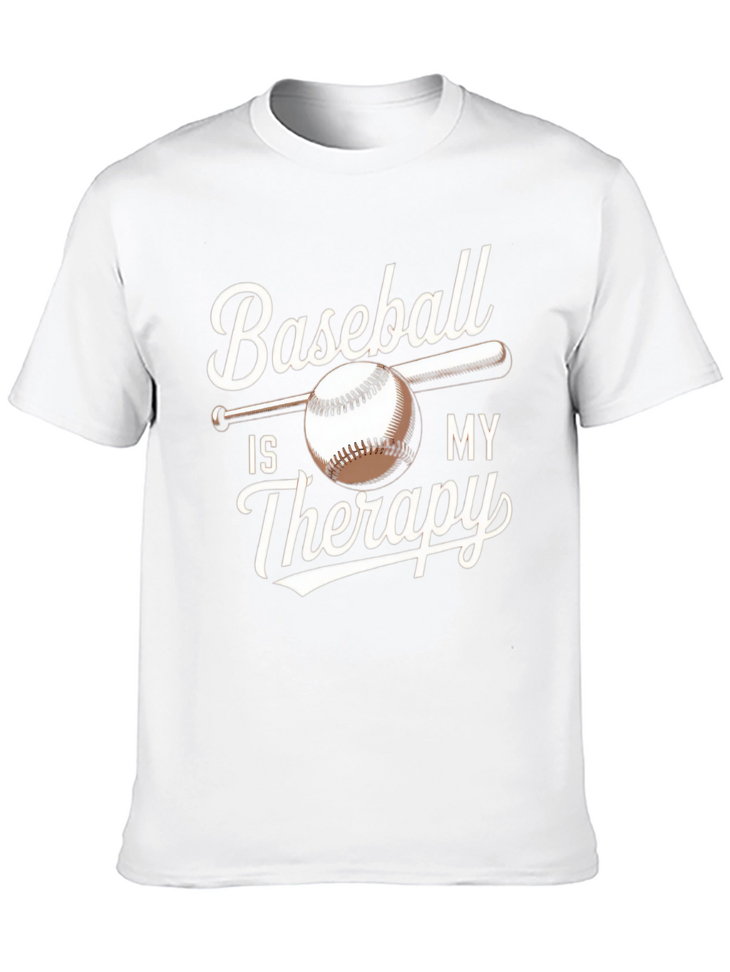 Baseball Is My Therapy T-Shirt | Black Tee