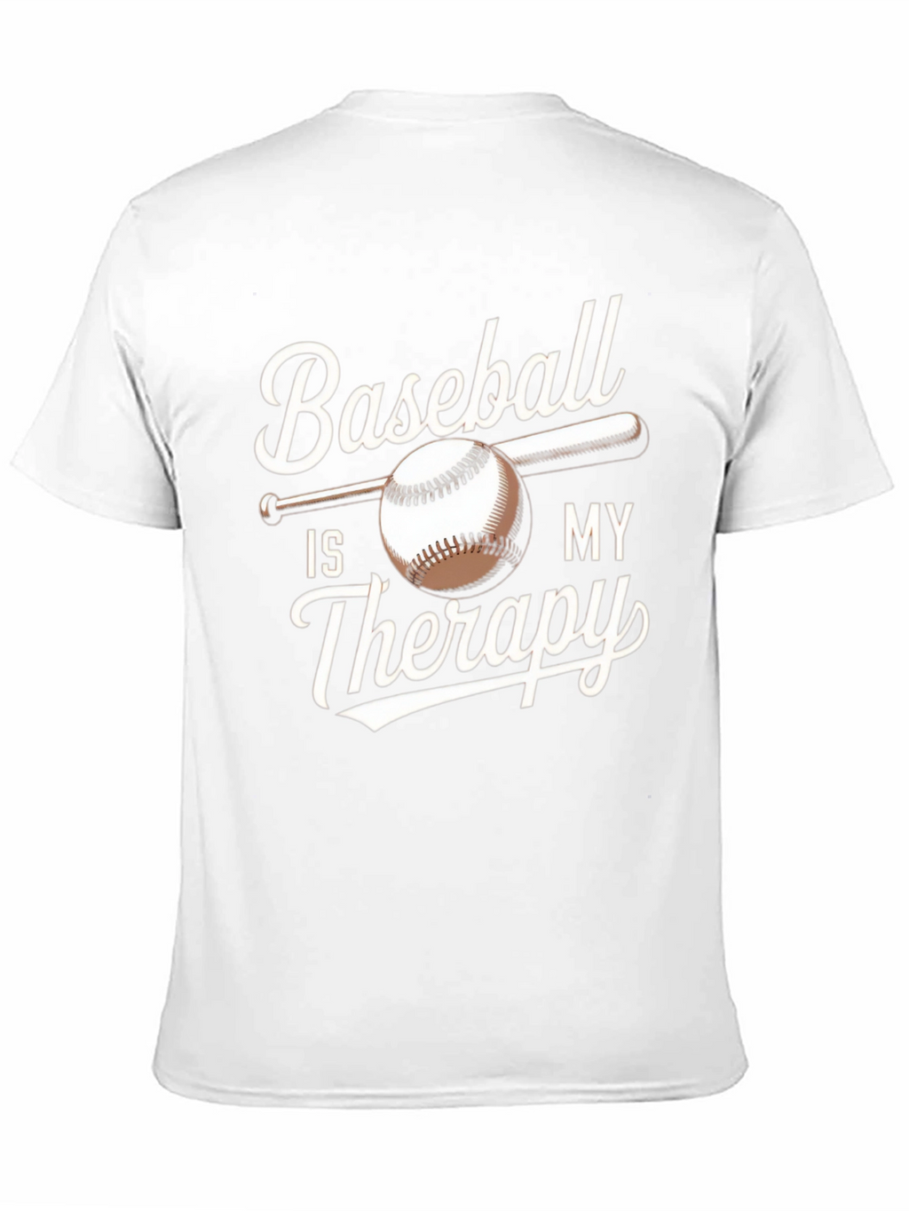 Baseball Is My Therapy T-Shirt | Black Tee