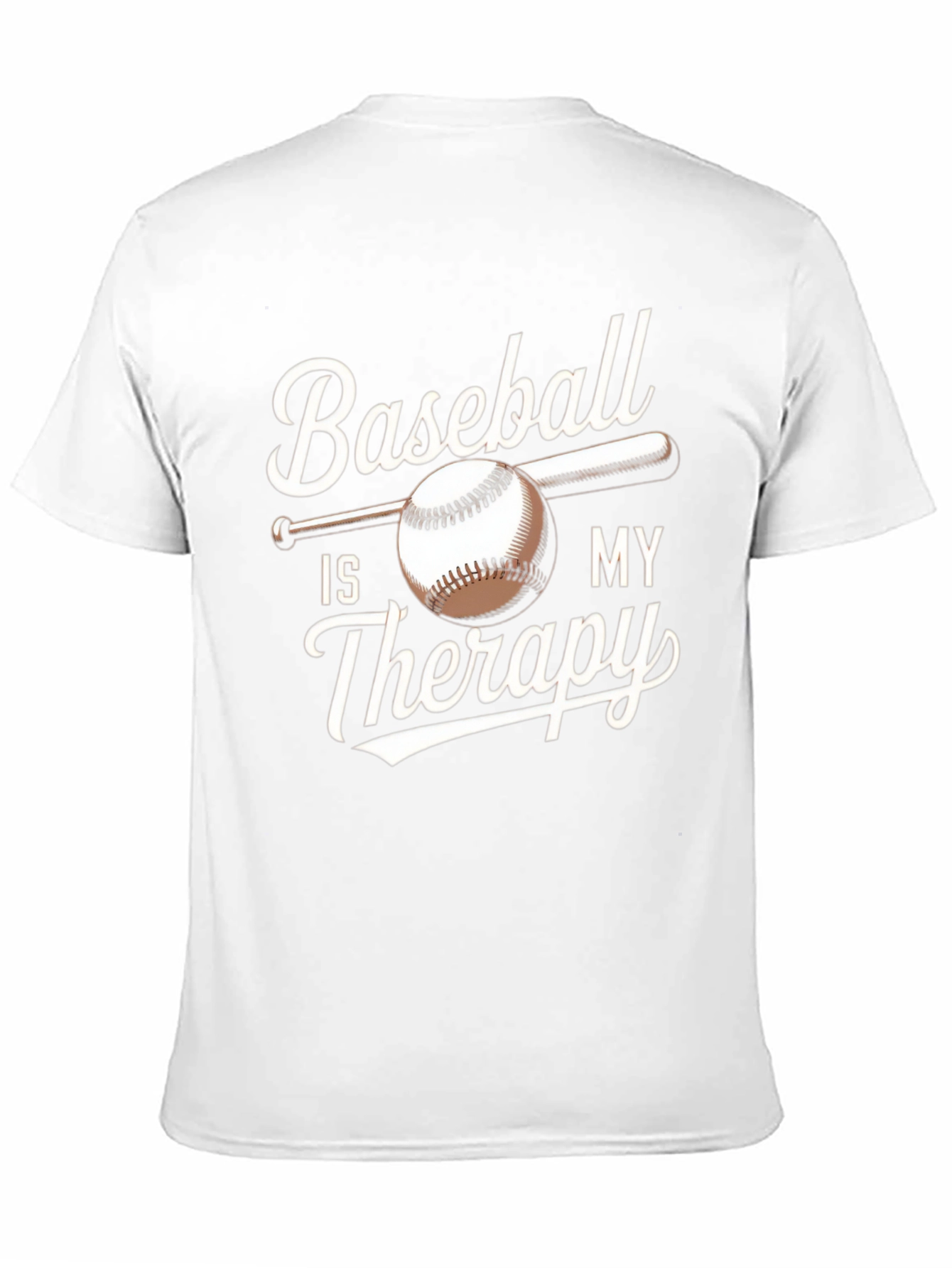 Baseball Is My Therapy T-Shirt | Black Tee