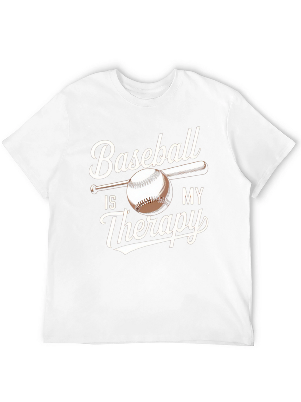 Baseball Is My Therapy T-Shirt | Black Tee