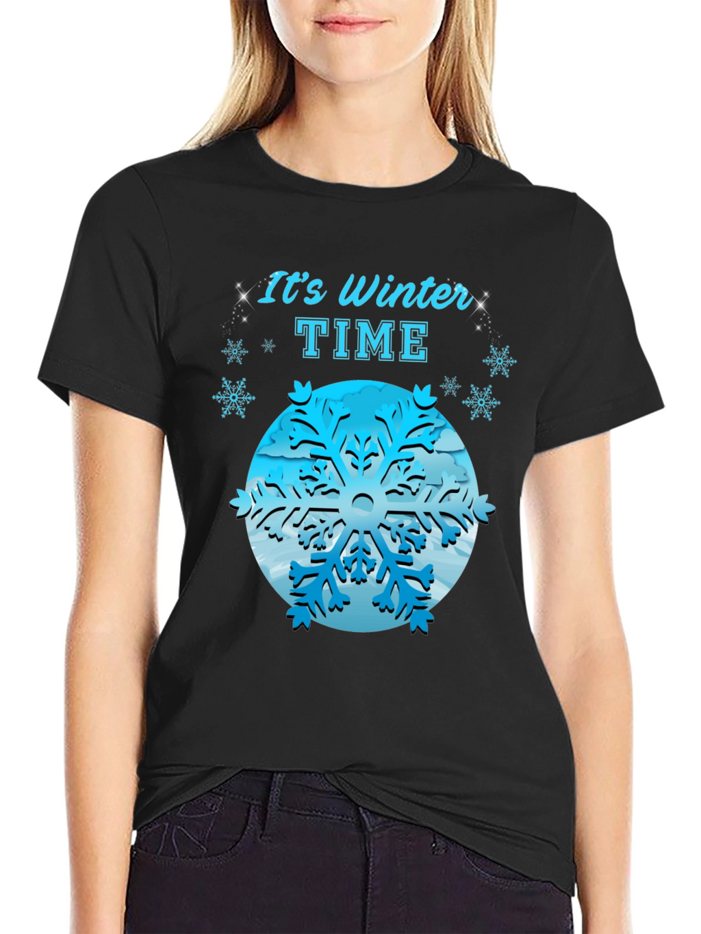 Winter Time Snowflake Graphic Tee