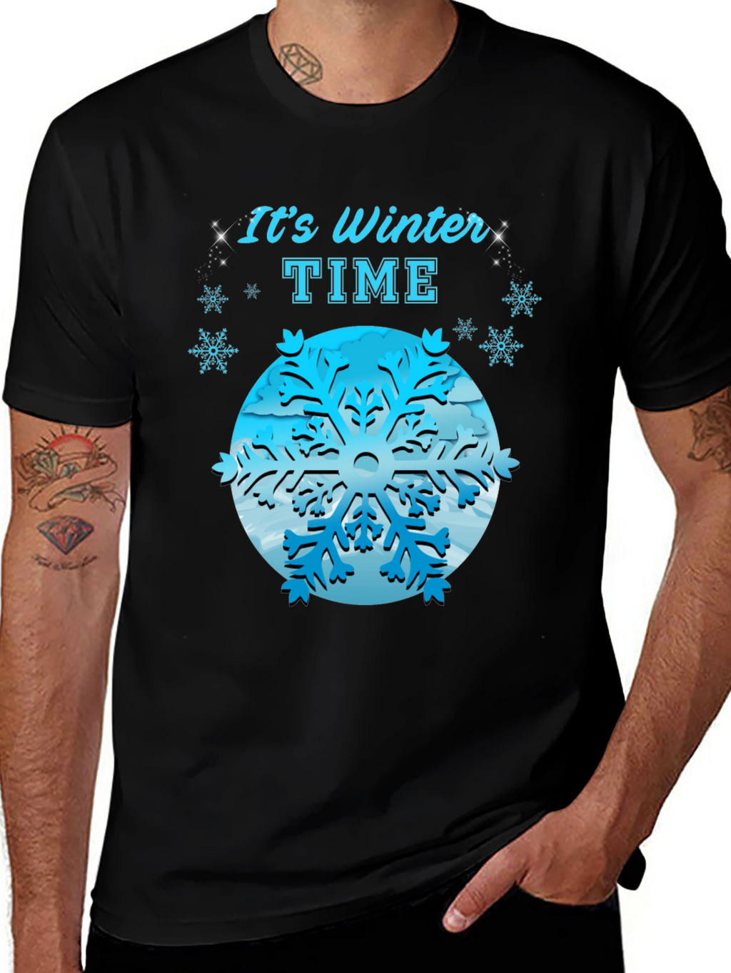 Winter Time Snowflake Graphic Tee
