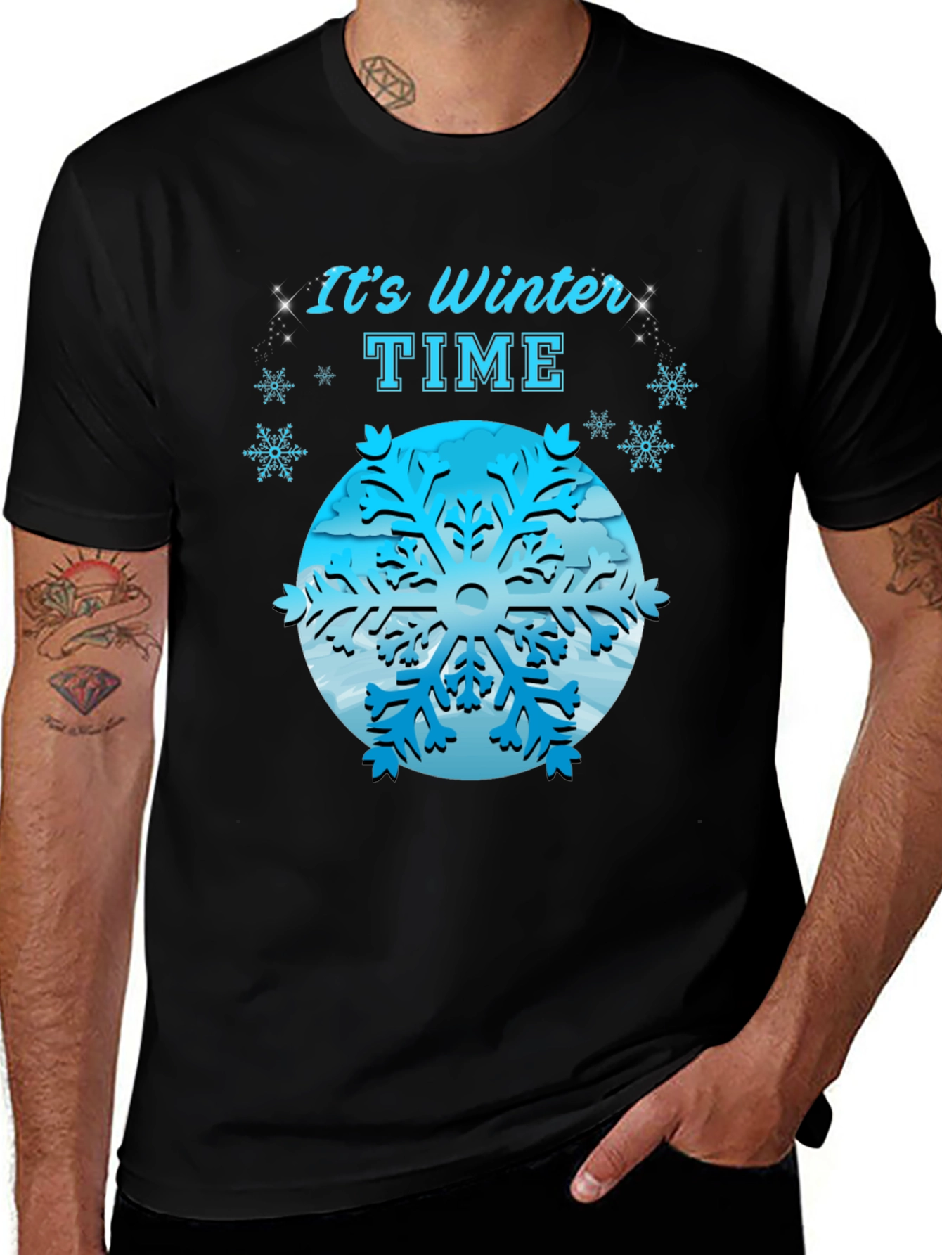 Winter Time Snowflake Graphic Tee