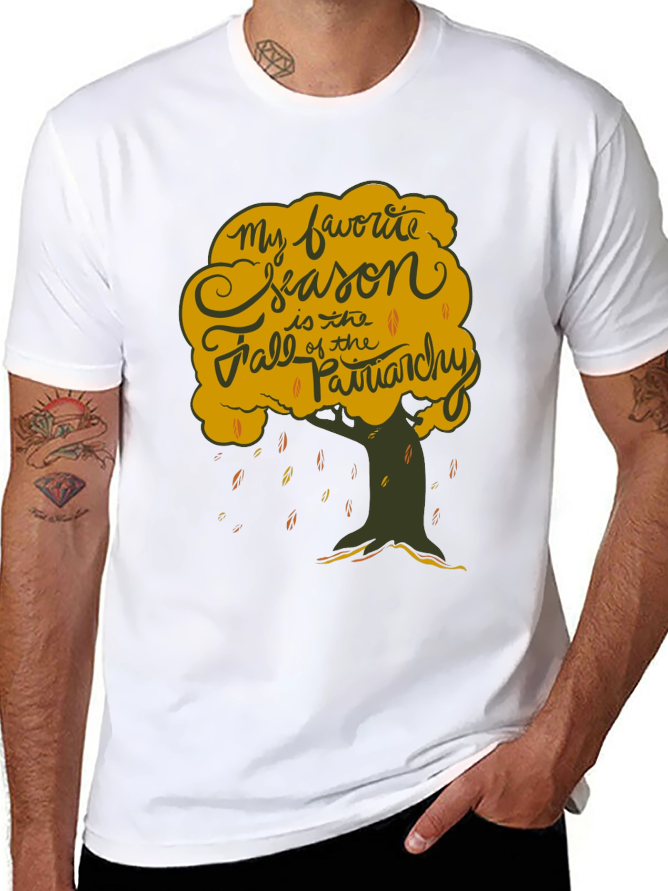 Fall of Patriarchy Tee - Feminist Statement T-Shirt