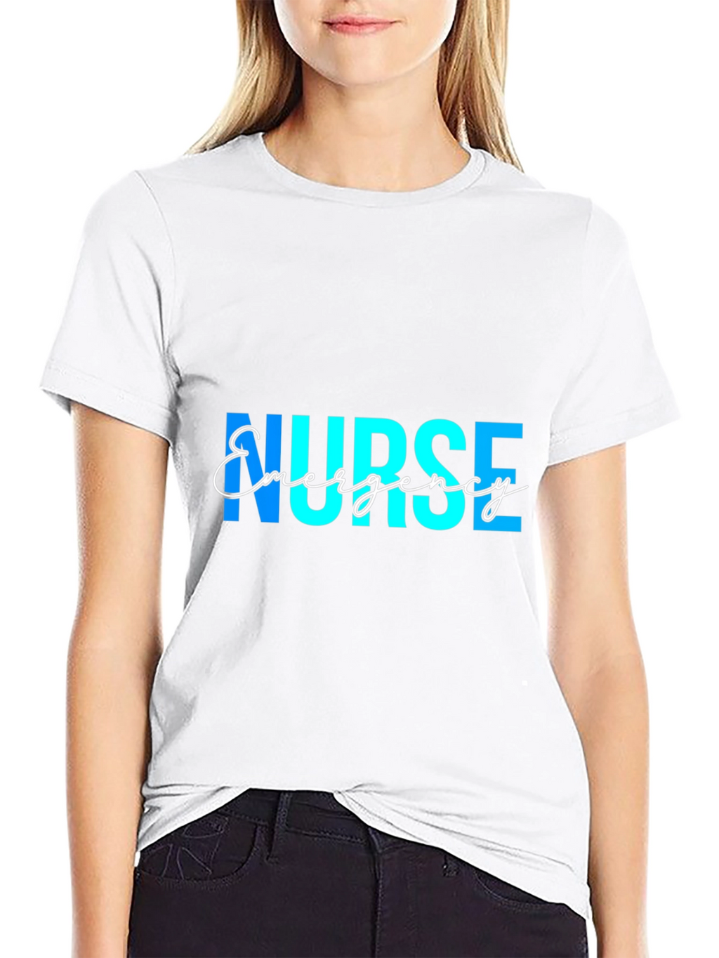 Emergency Nurse T-Shirt - Black Graphic Tee