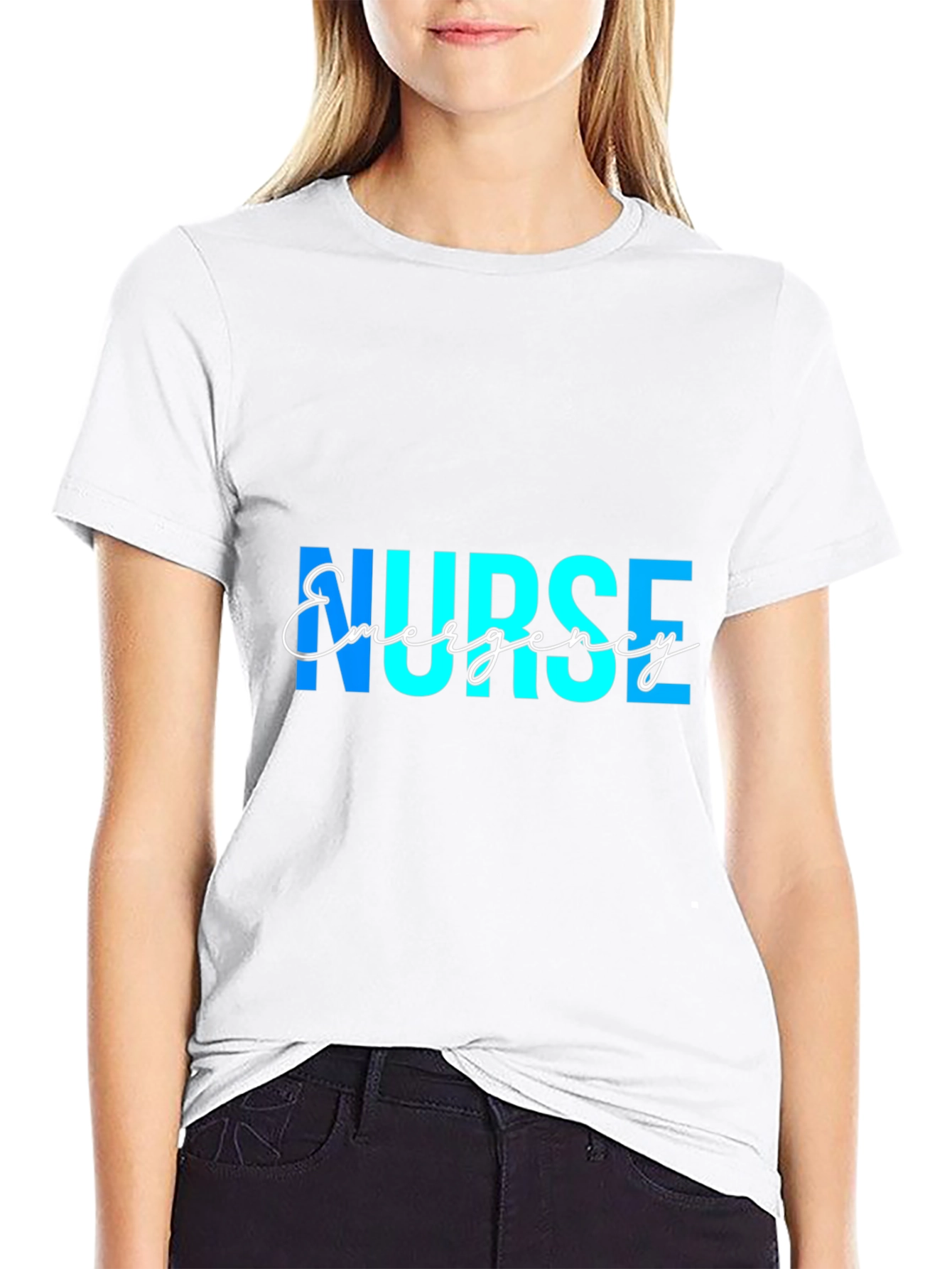 Emergency Nurse T-Shirt - Black Graphic Tee