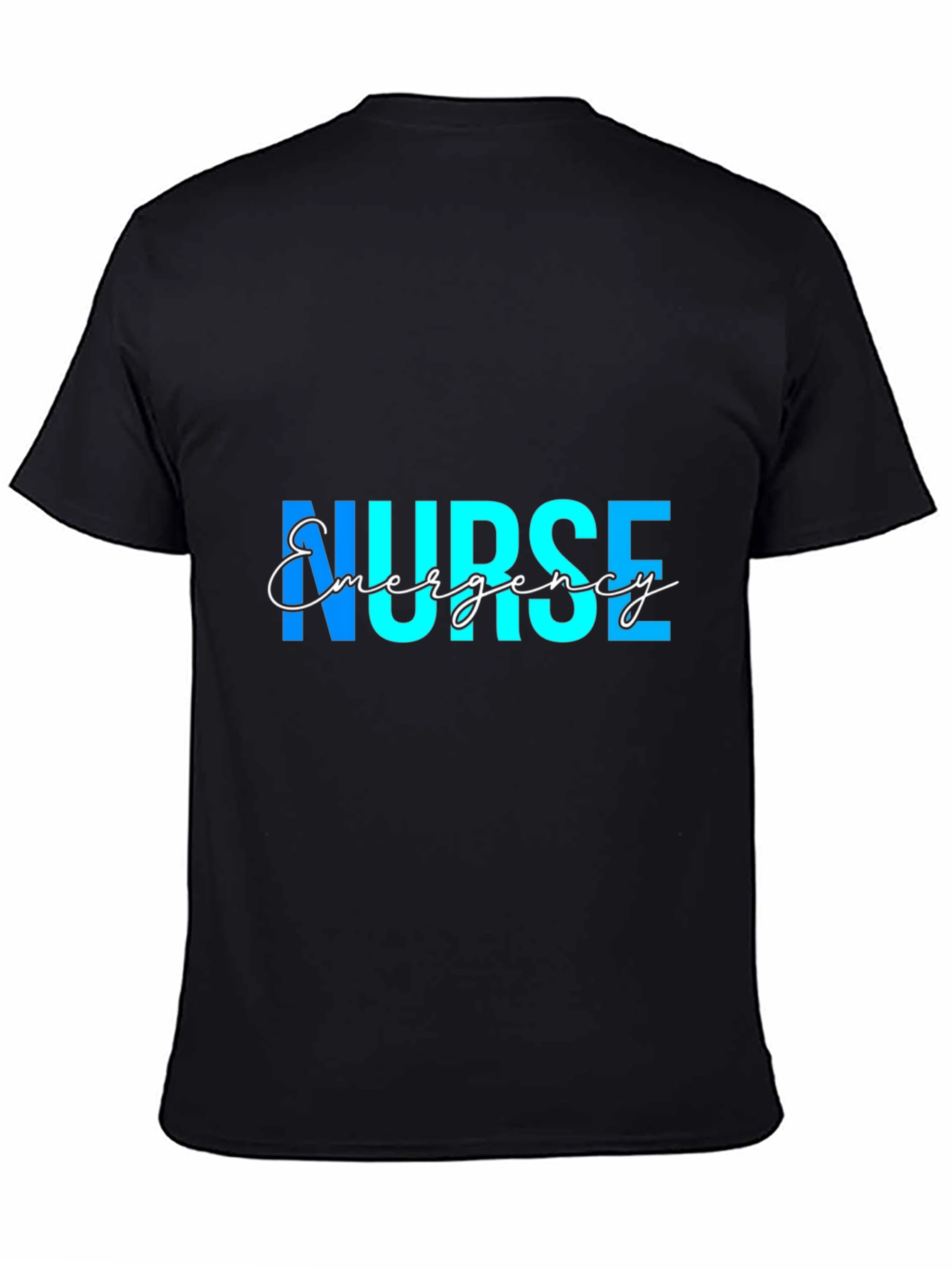 Emergency Nurse T-Shirt - Black Graphic Tee