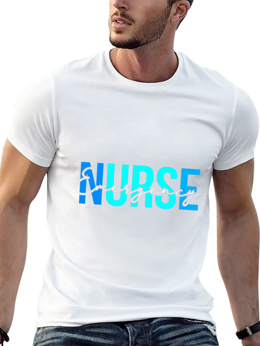 Emergency Nurse T-Shirt - Black Graphic Tee