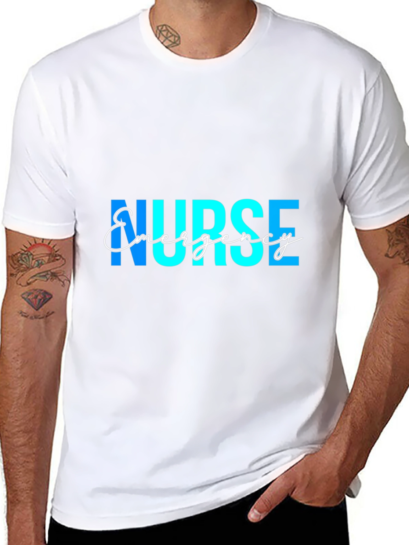 Emergency Nurse T-Shirt - Black Graphic Tee
