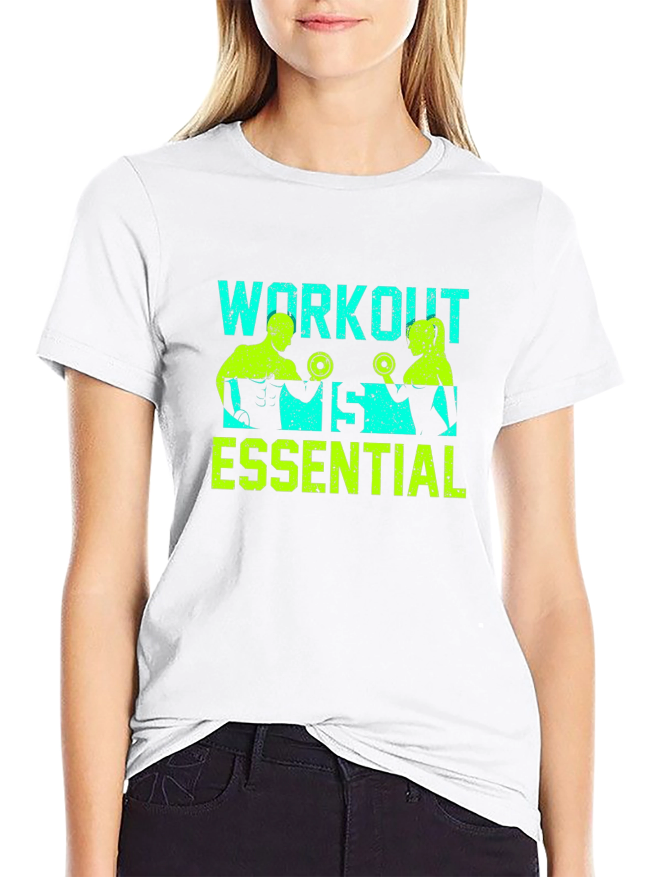 Workout Essential Graphic Tee - Fitness Apparel