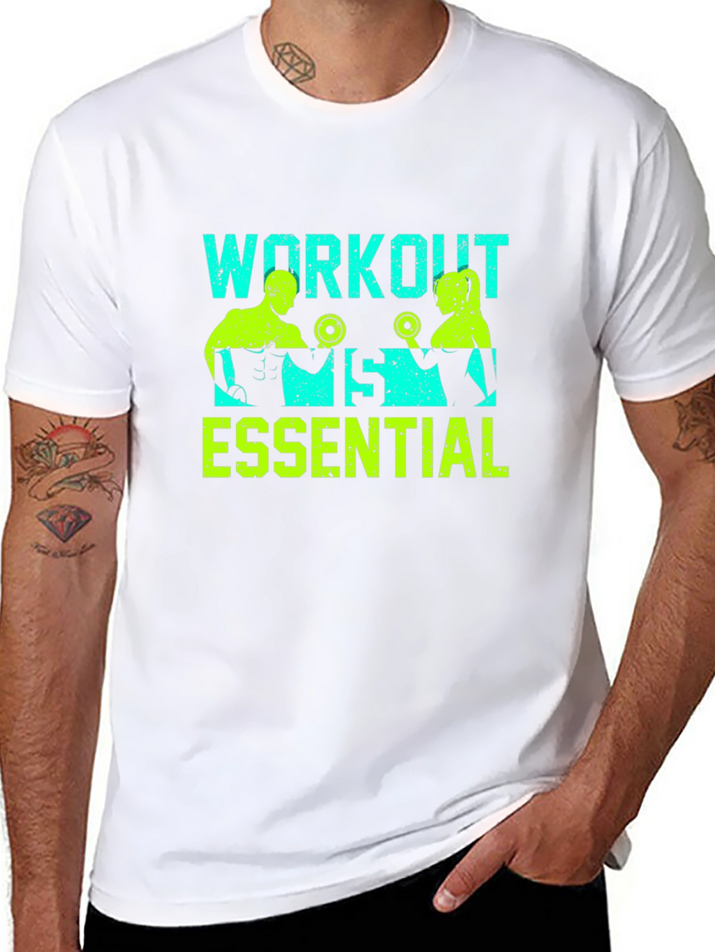 Workout Essential Graphic Tee - Fitness Apparel