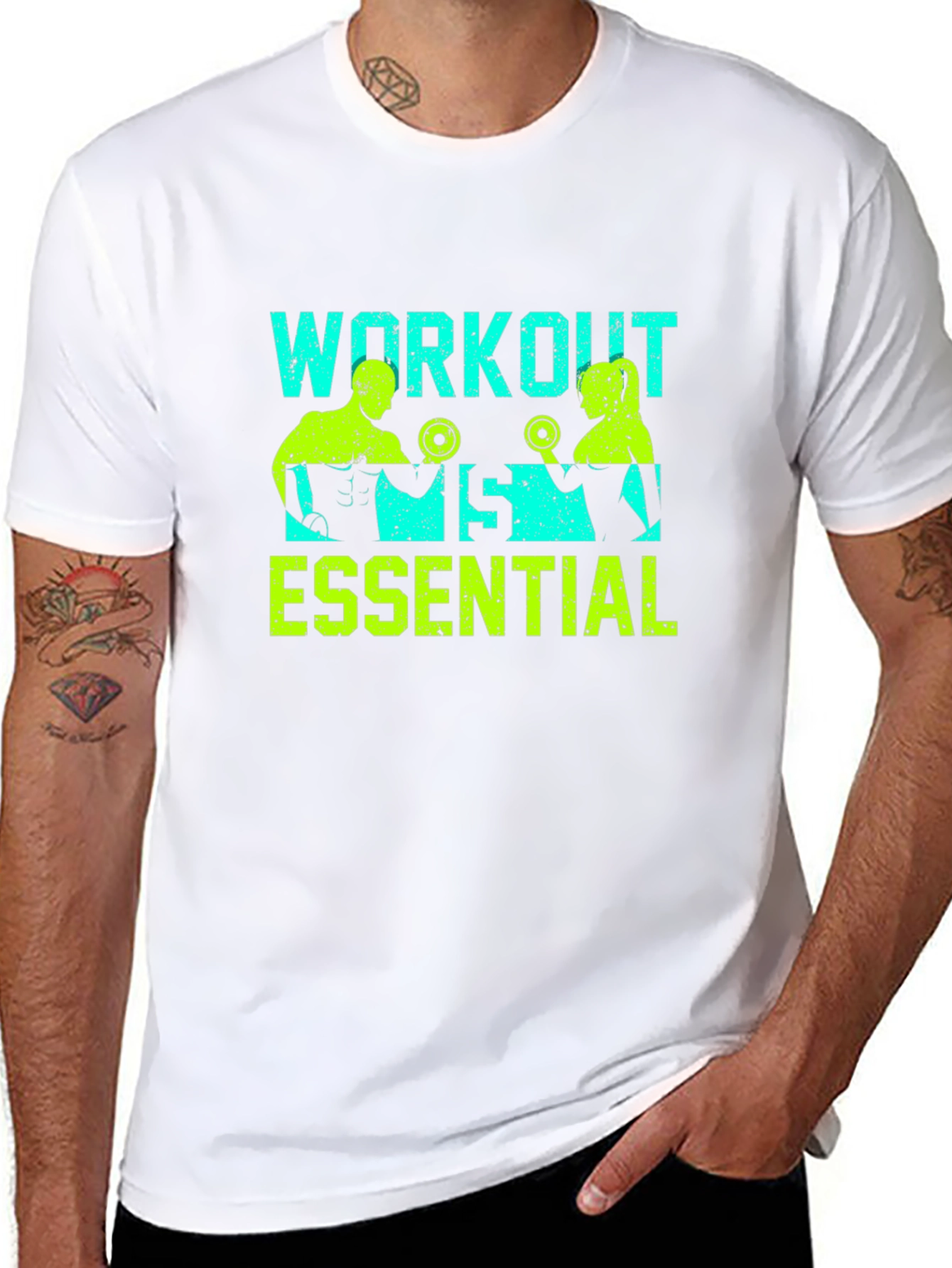 Workout Essential Graphic Tee - Fitness Apparel
