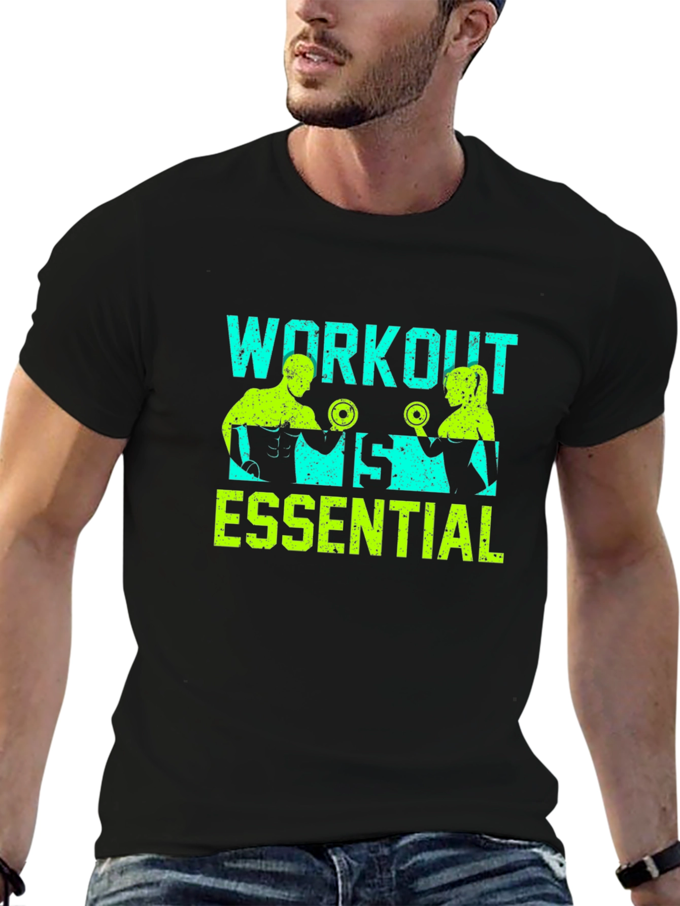 Workout Essential Graphic Tee - Fitness Apparel