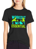 Workout Essential Graphic Tee - Fitness Apparel