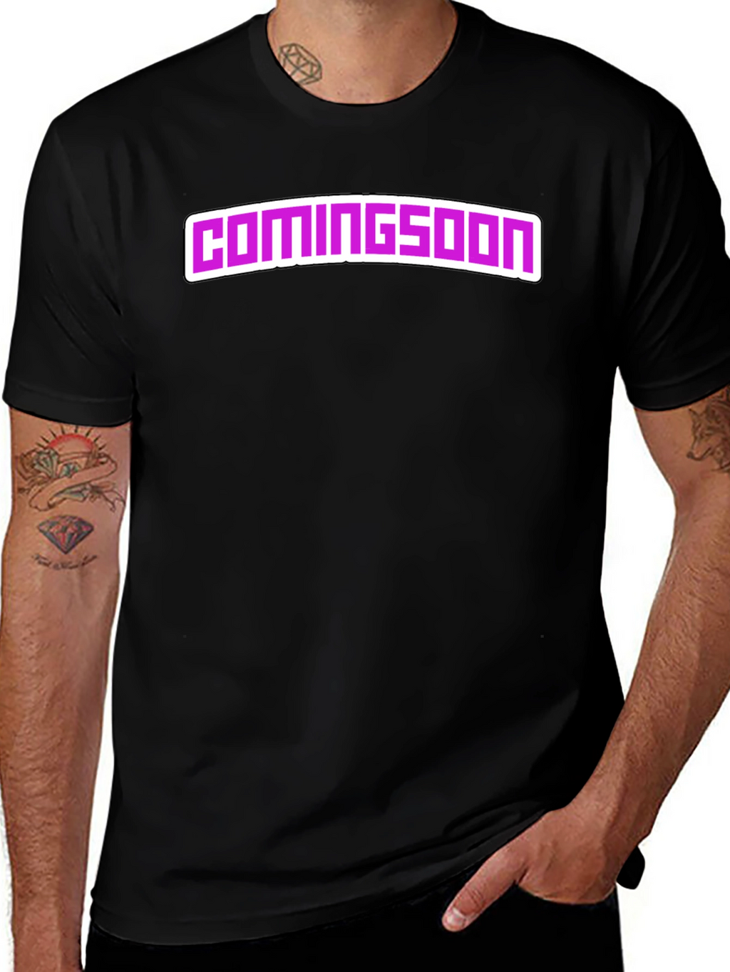 Coming Soon Black Graphic Tee