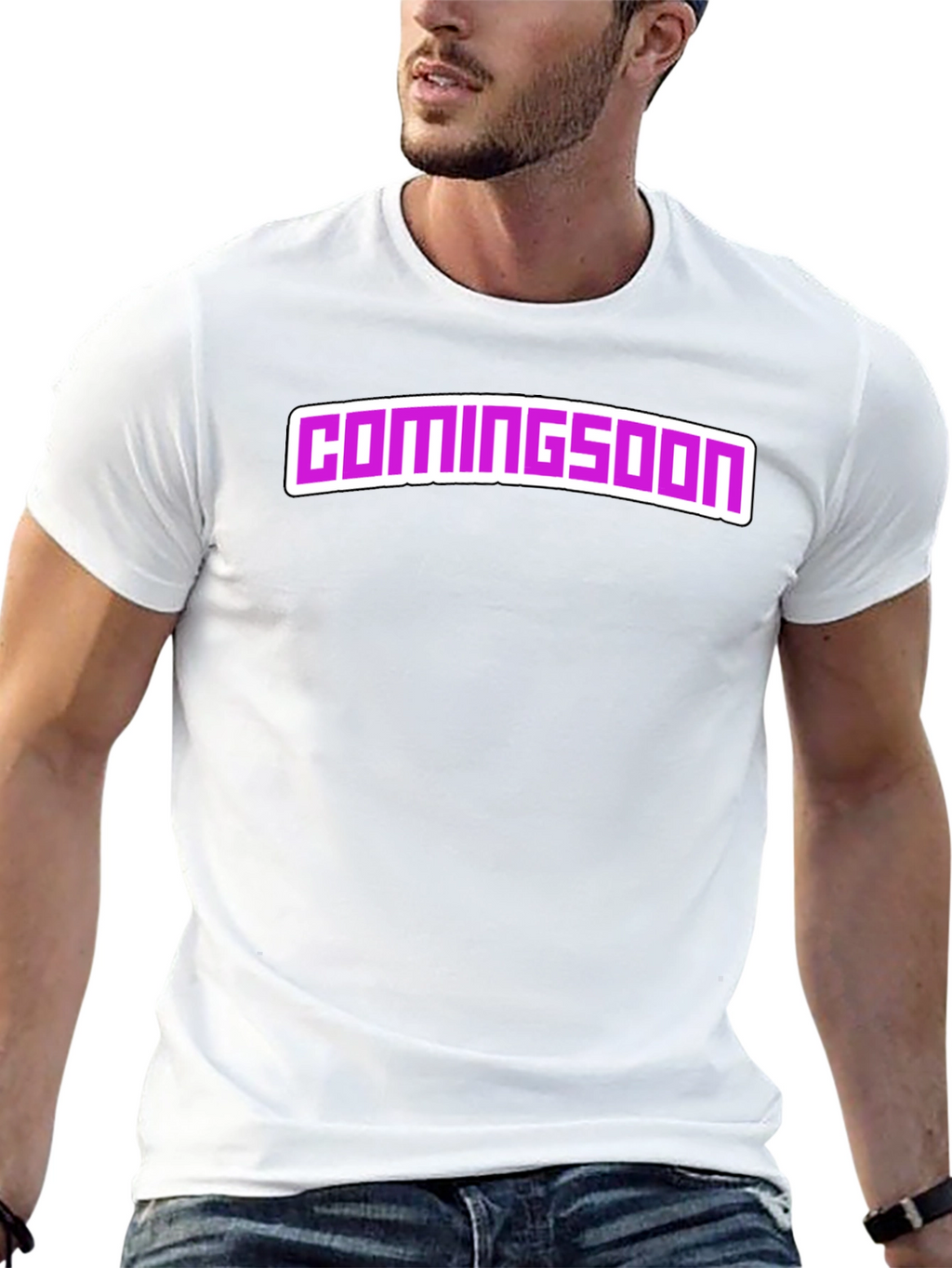 Coming Soon Black Graphic Tee