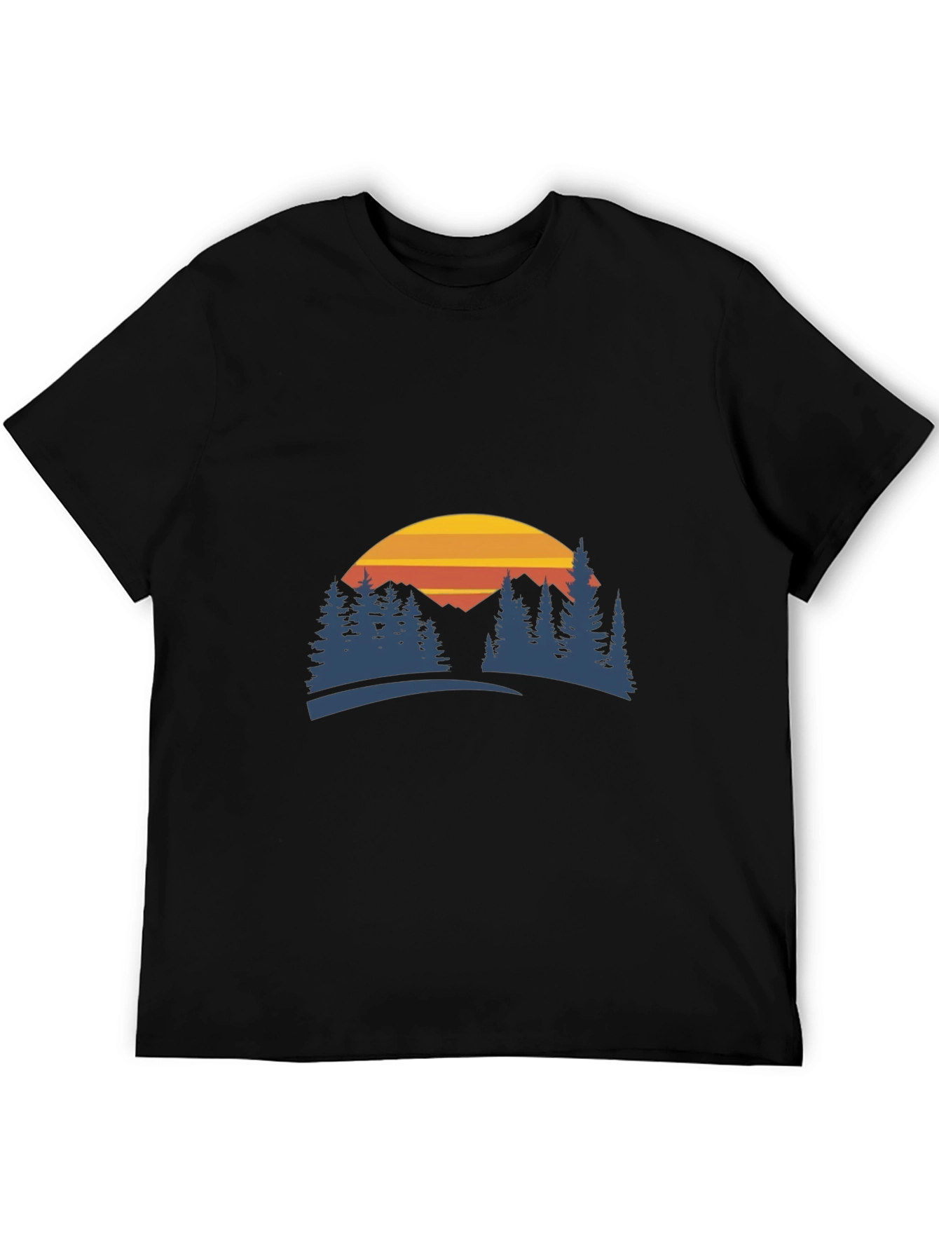 Mountain Sunset Graphic Tee - Nature Inspired Style