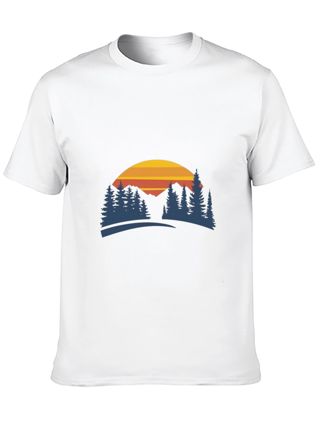 Mountain Sunset Graphic Tee - Nature Inspired Style